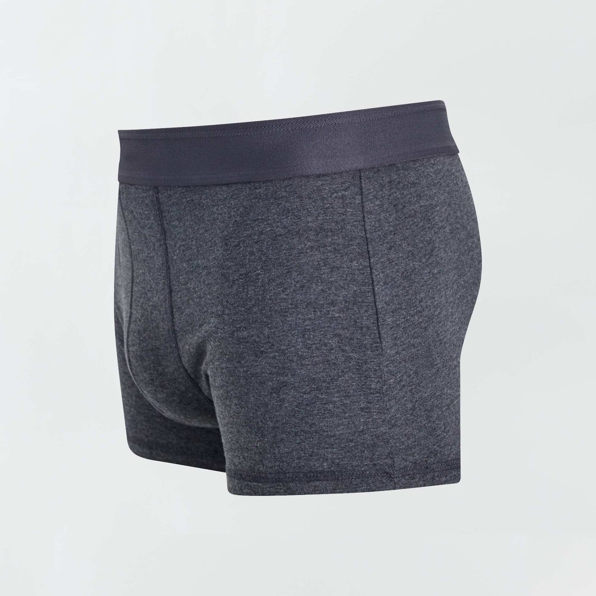 Lot de 3 boxers unis GRIS FONCé