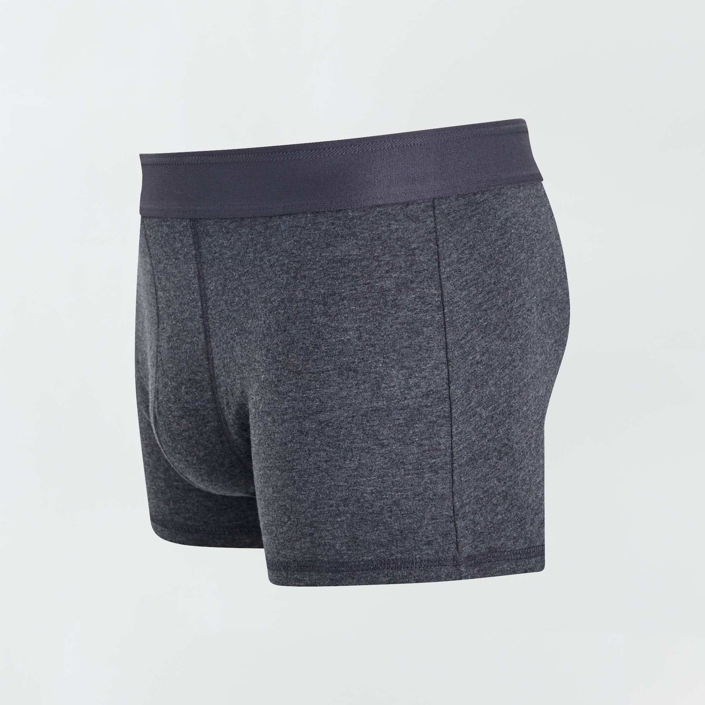 Lot de 3 boxers unis GRIS FONCé