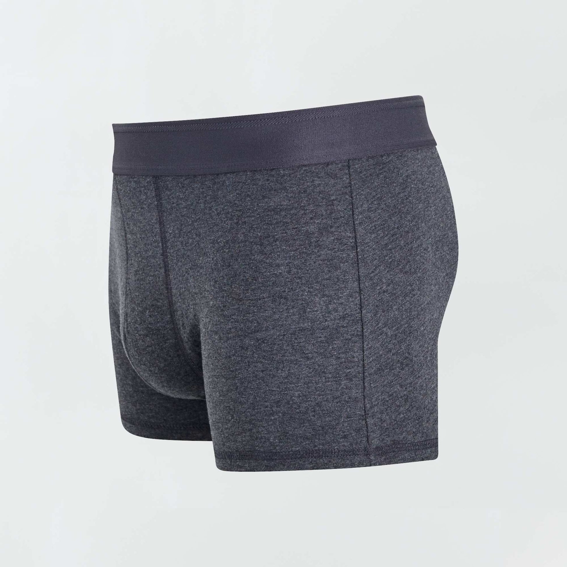 Lot de 3 boxers unis GRIS FONCé