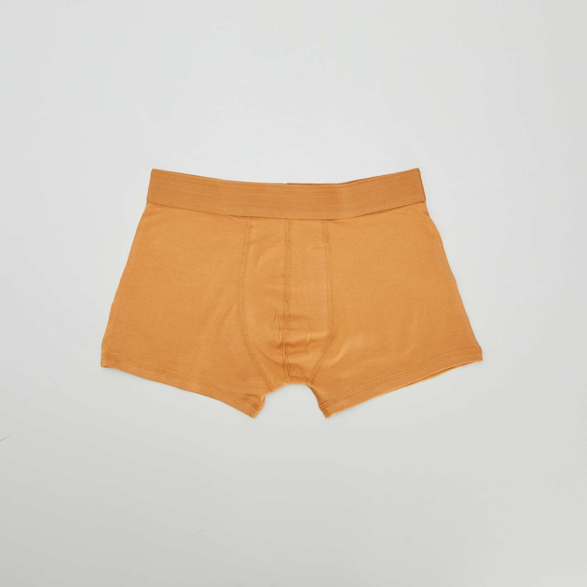 Lot de 3 boxers unis BLEU/CAMEL