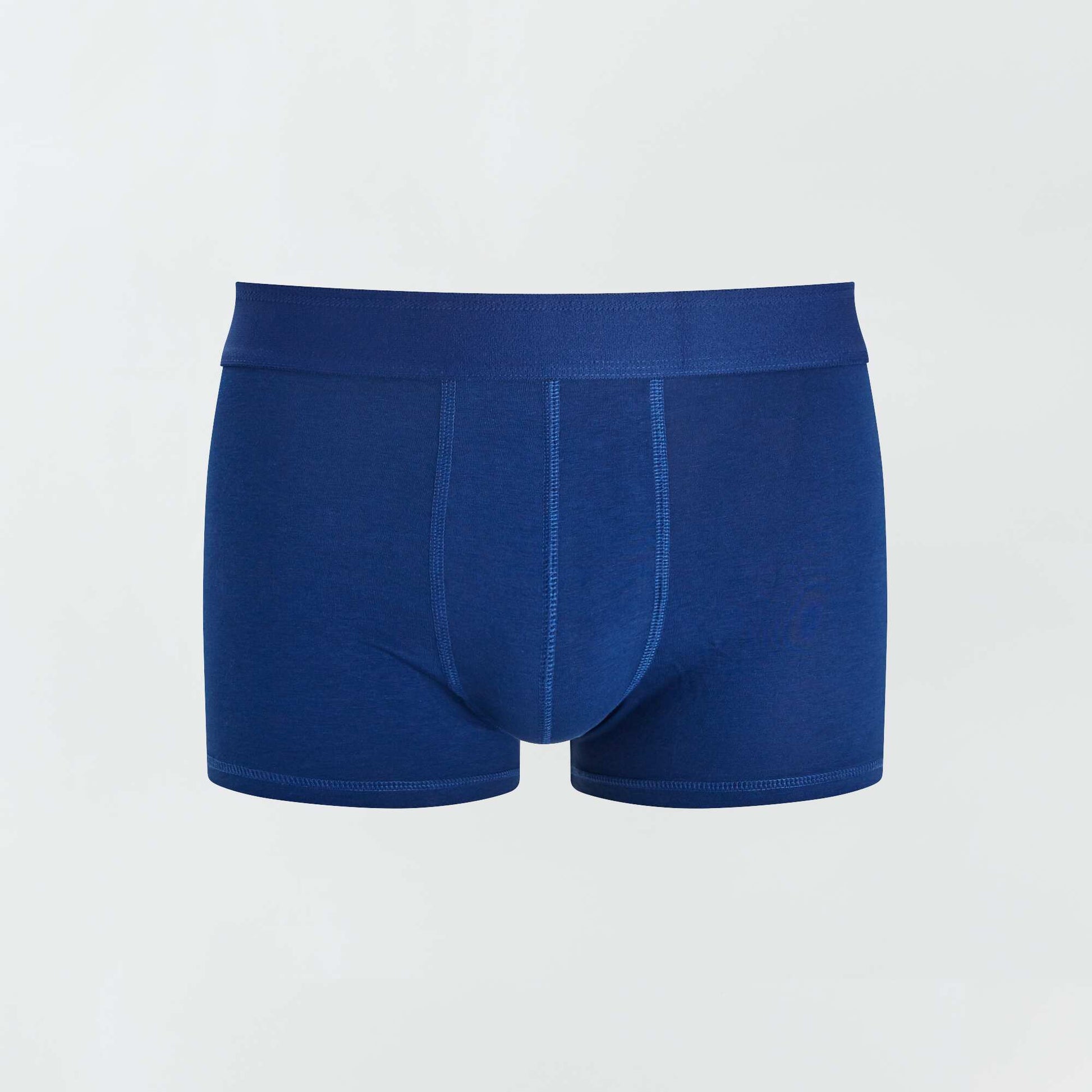 Lot de 3 boxers unis BLEU/ROUGE/GRIS