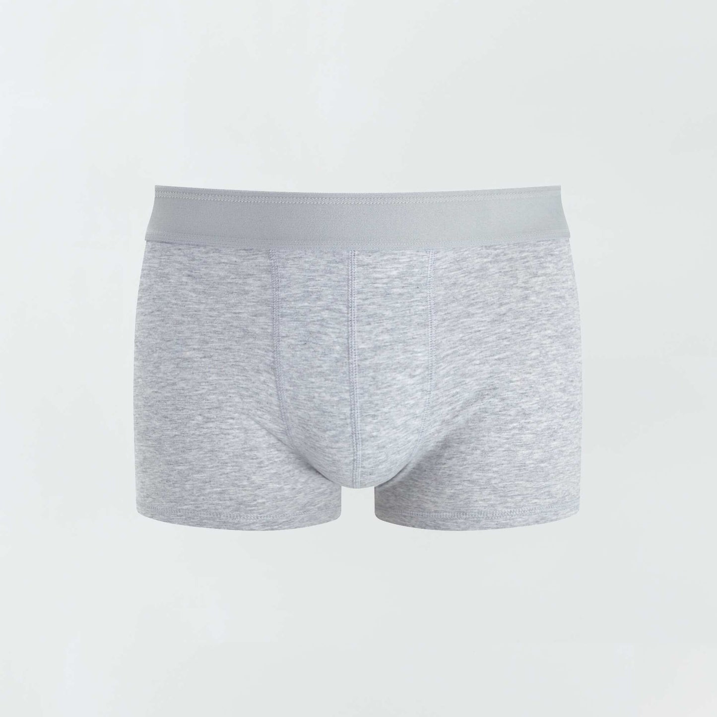 Lot de 3 boxers unis BLEU/ROUGE/GRIS