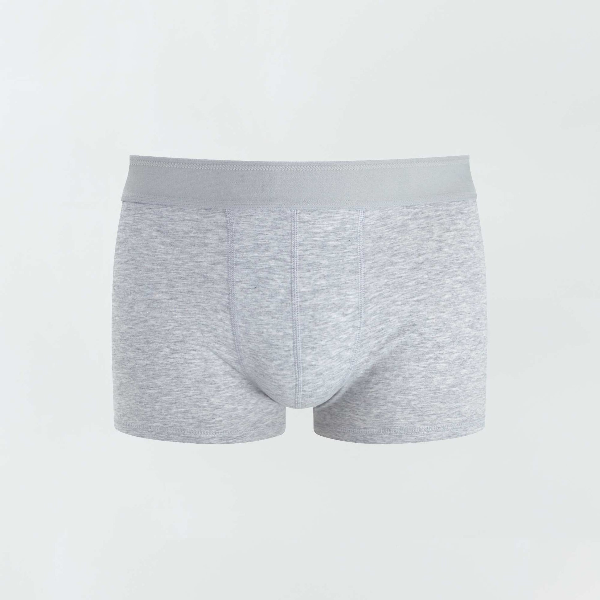 Lot de 3 boxers unis BLEU/ROUGE/GRIS