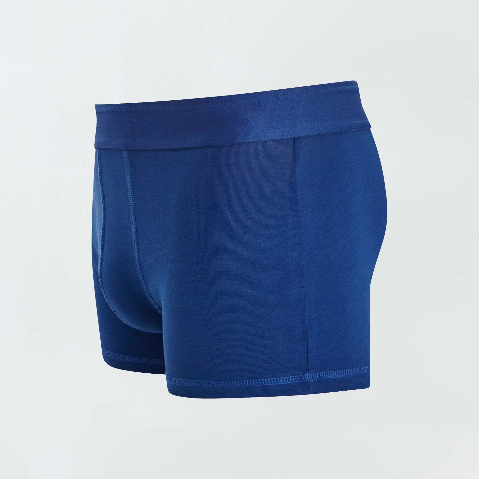 Lot de 3 boxers unis BLEU/ROUGE/GRIS