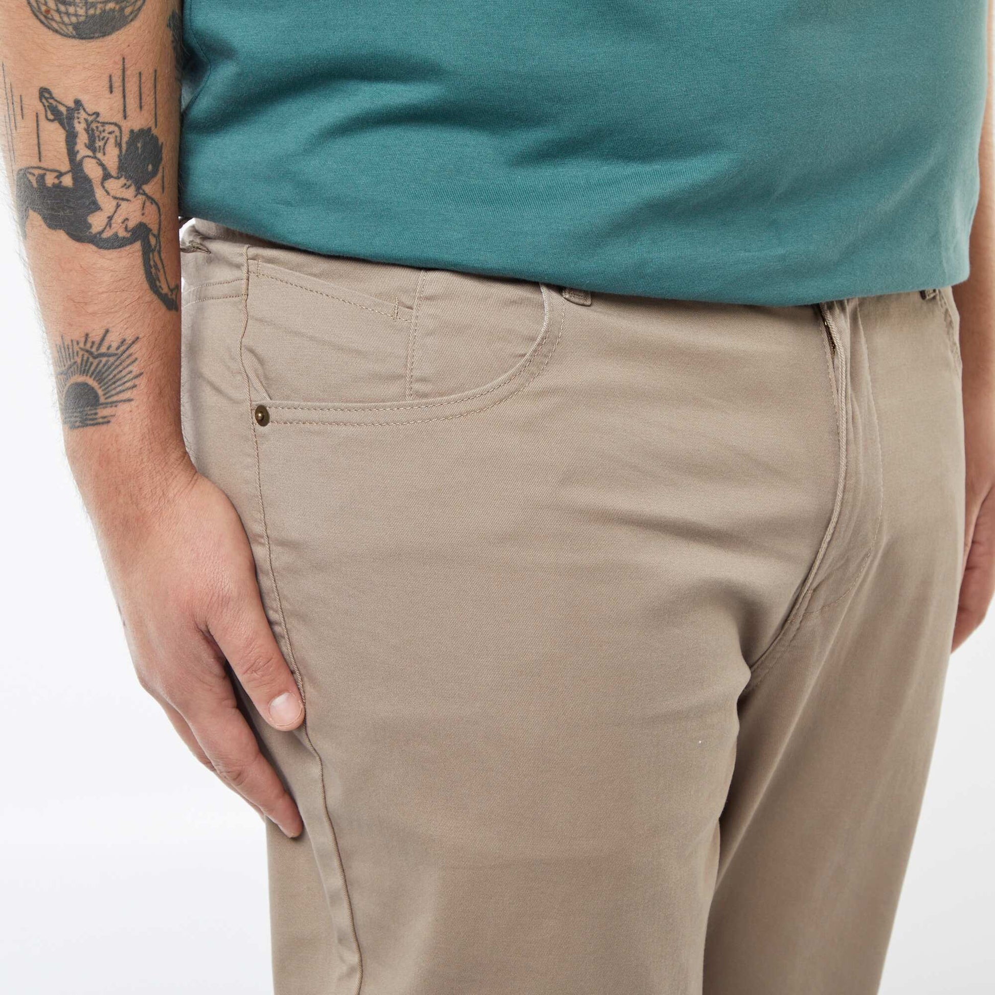 Pantalon slim - L32 BEIGE