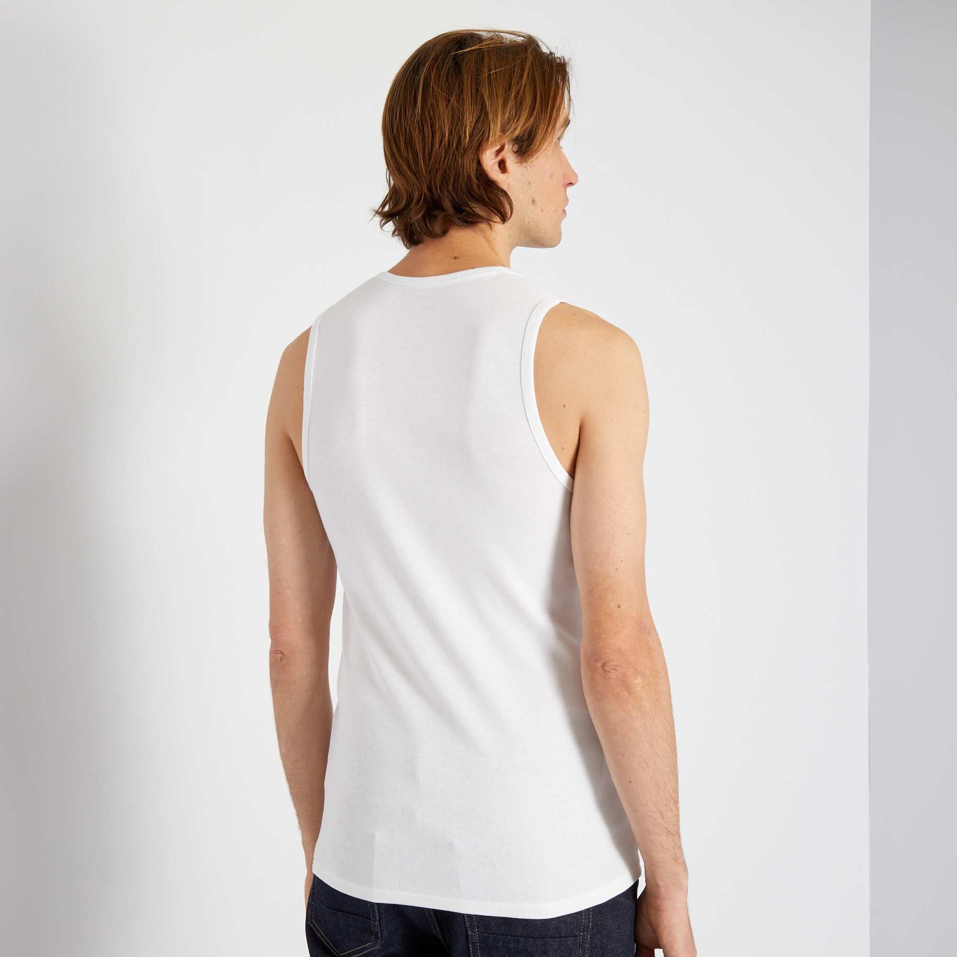 Lot de 2 débardeurs BLANC