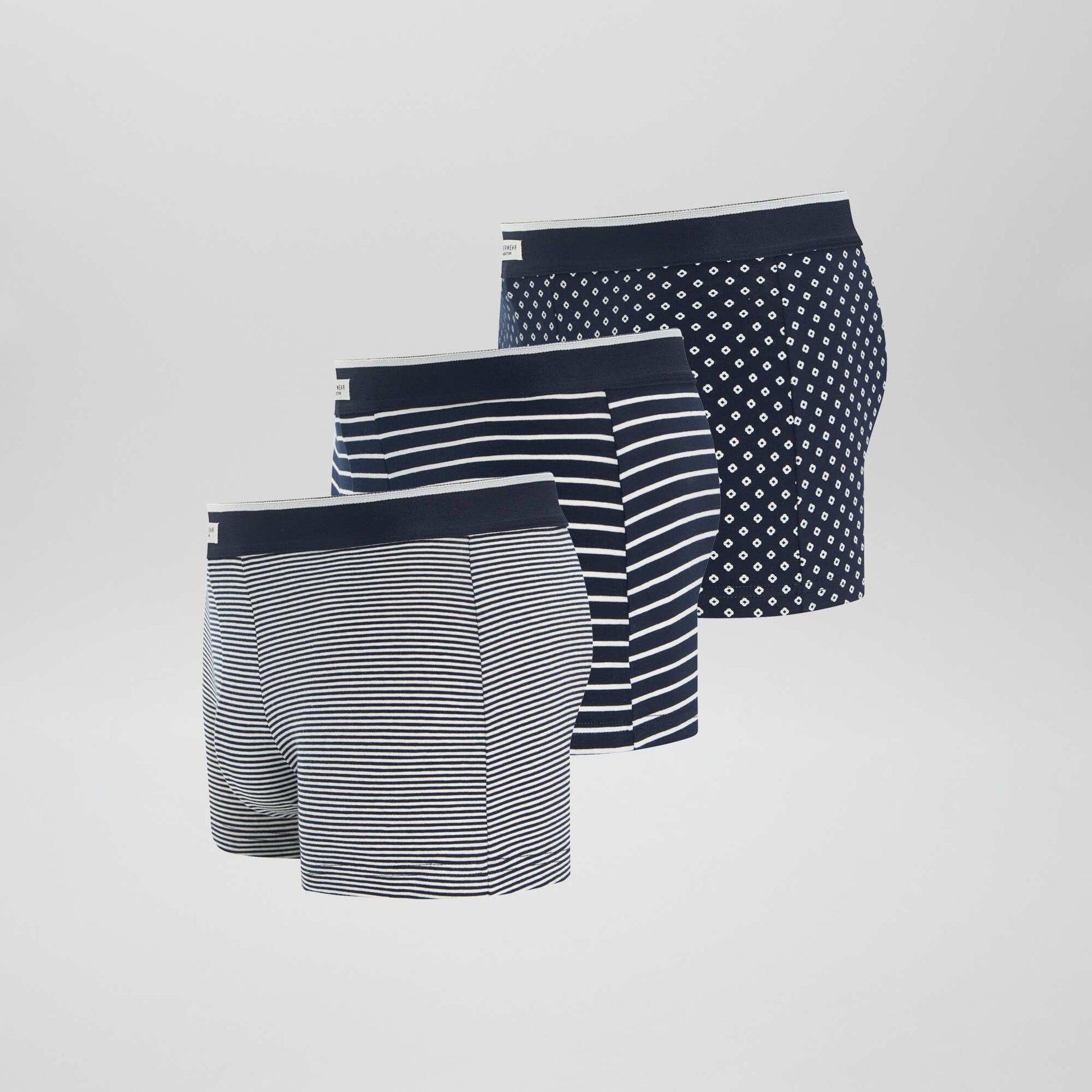 Lot 3 boxers stretch NOIR