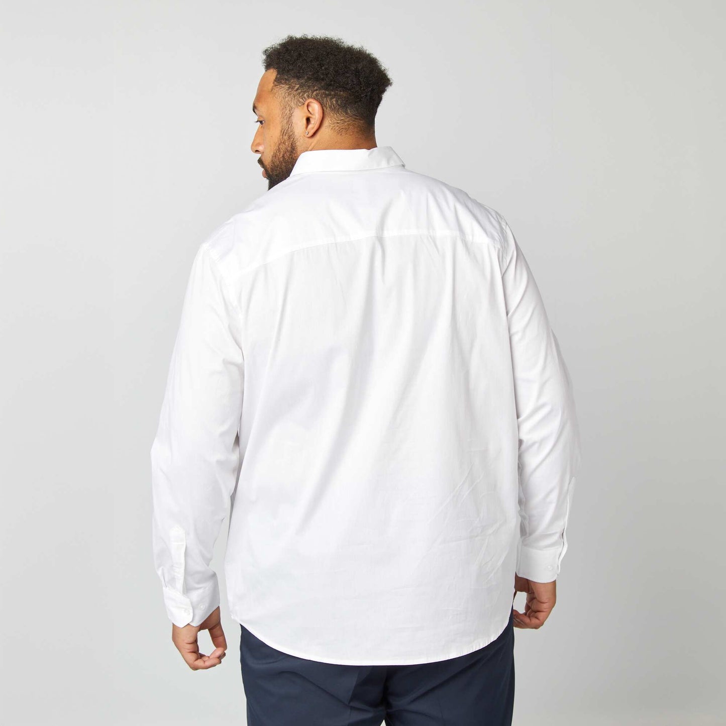 Chemise droite et stretch BLANC