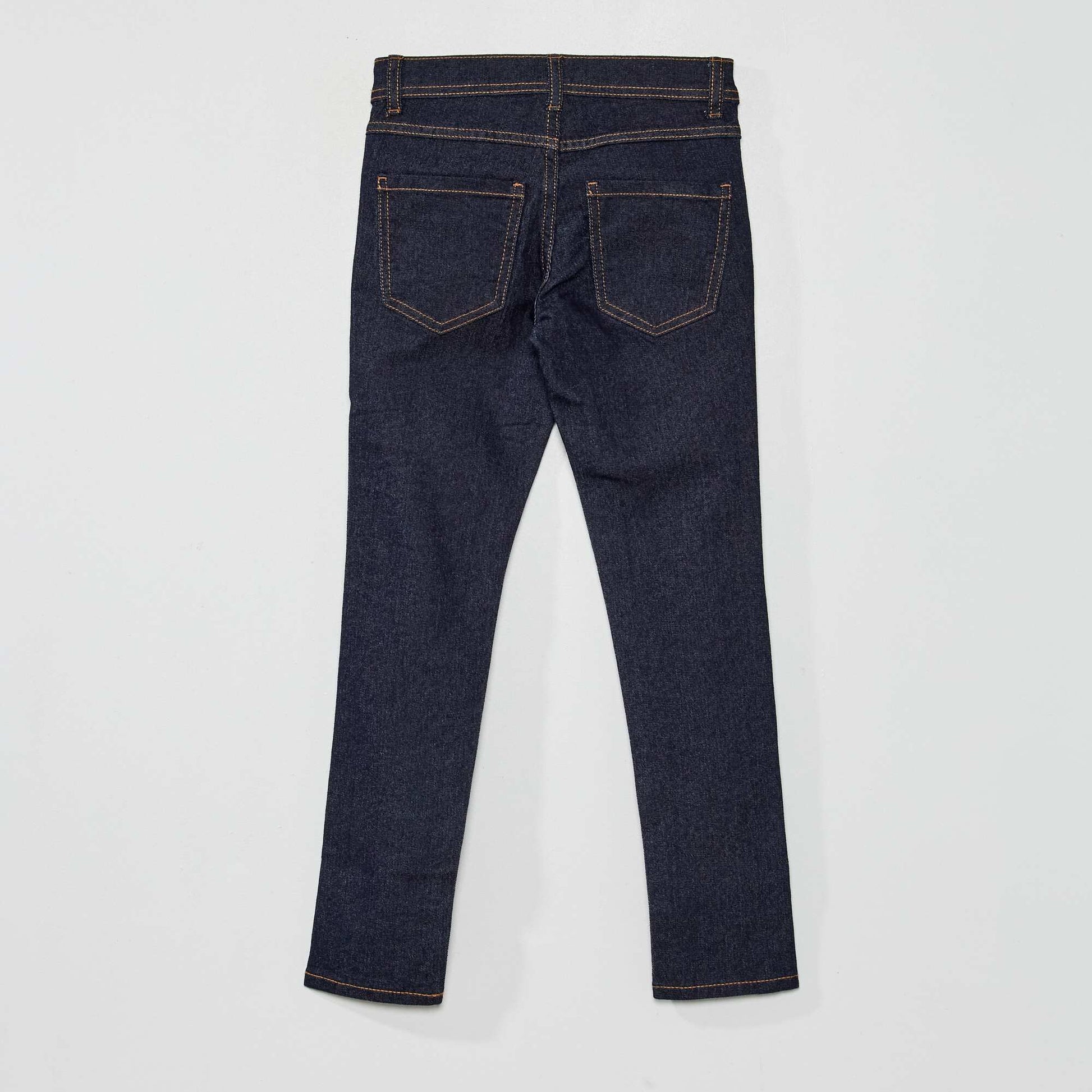 Jean skinny avec taille ajustable BLEU FONCé