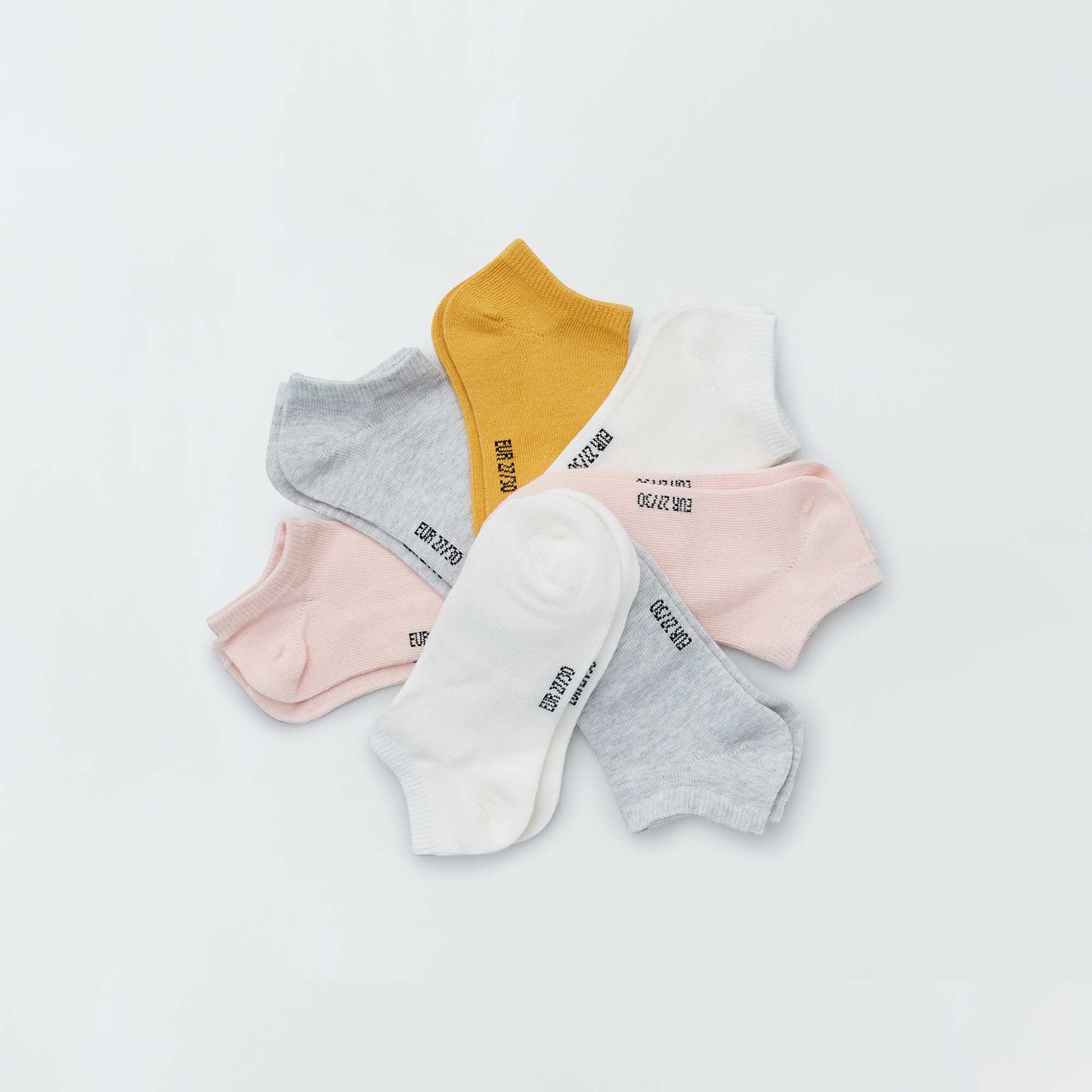 Lot de 7 paires de chaussettes invisibles MULTICO