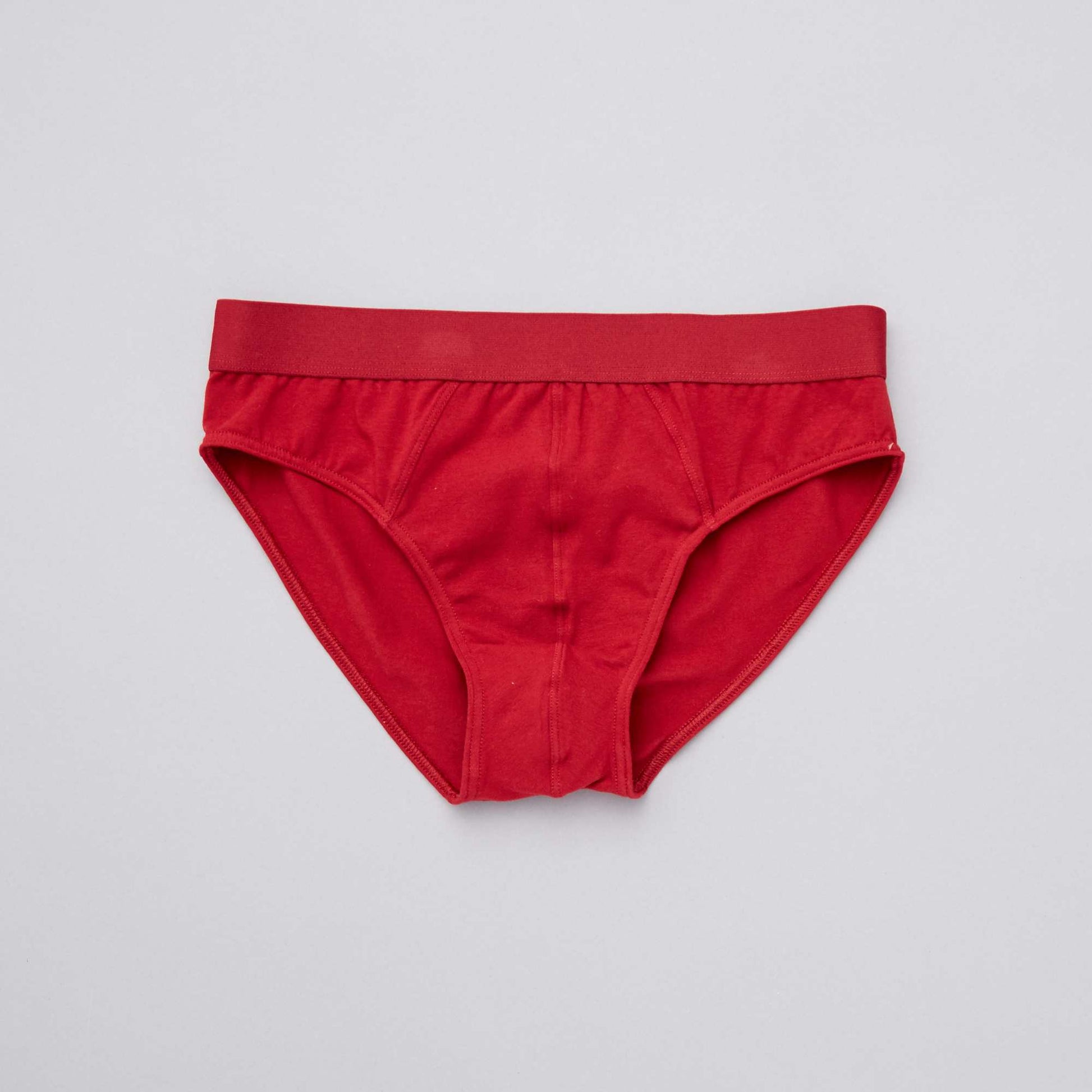 Lot de 3 slips unis BLEU GRIS ROUGE