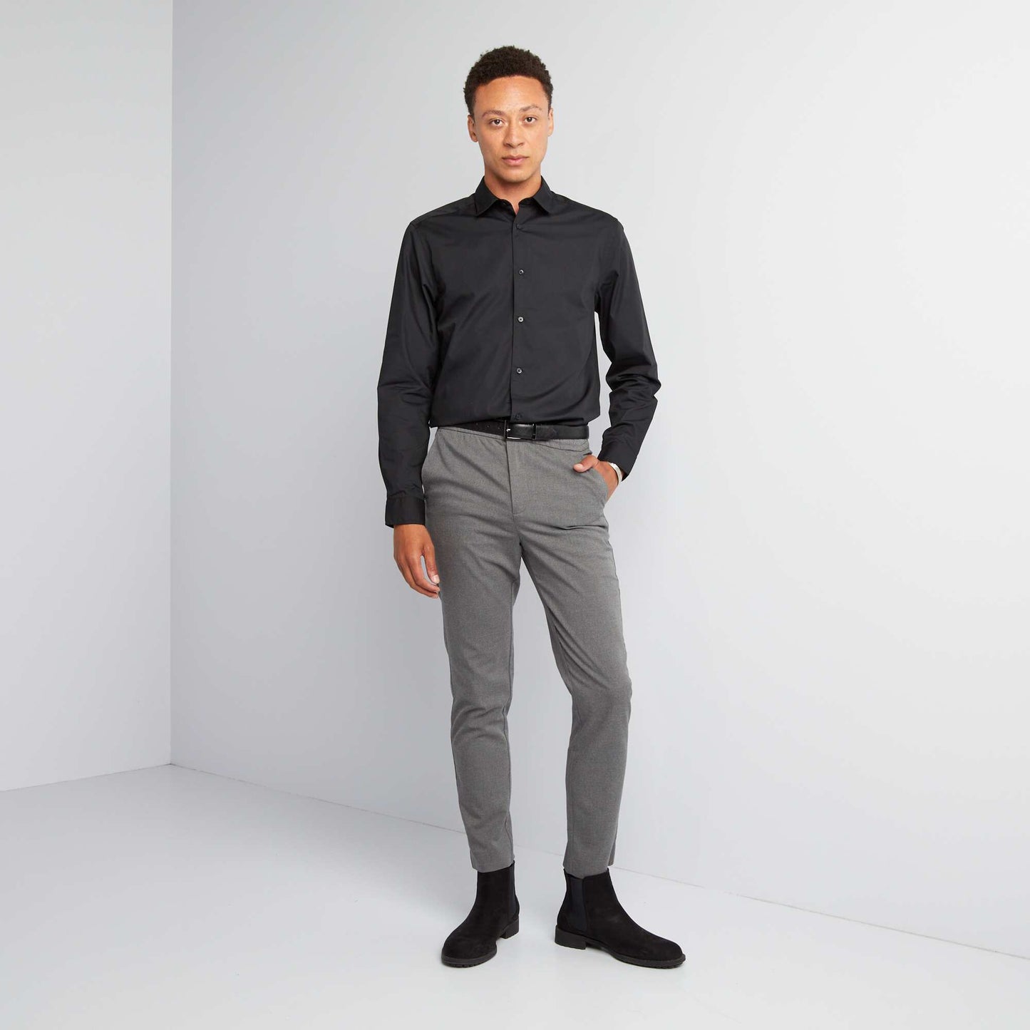 Chemise droite NOIR