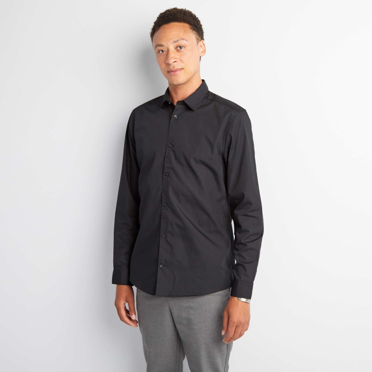 Chemise droite NOIR