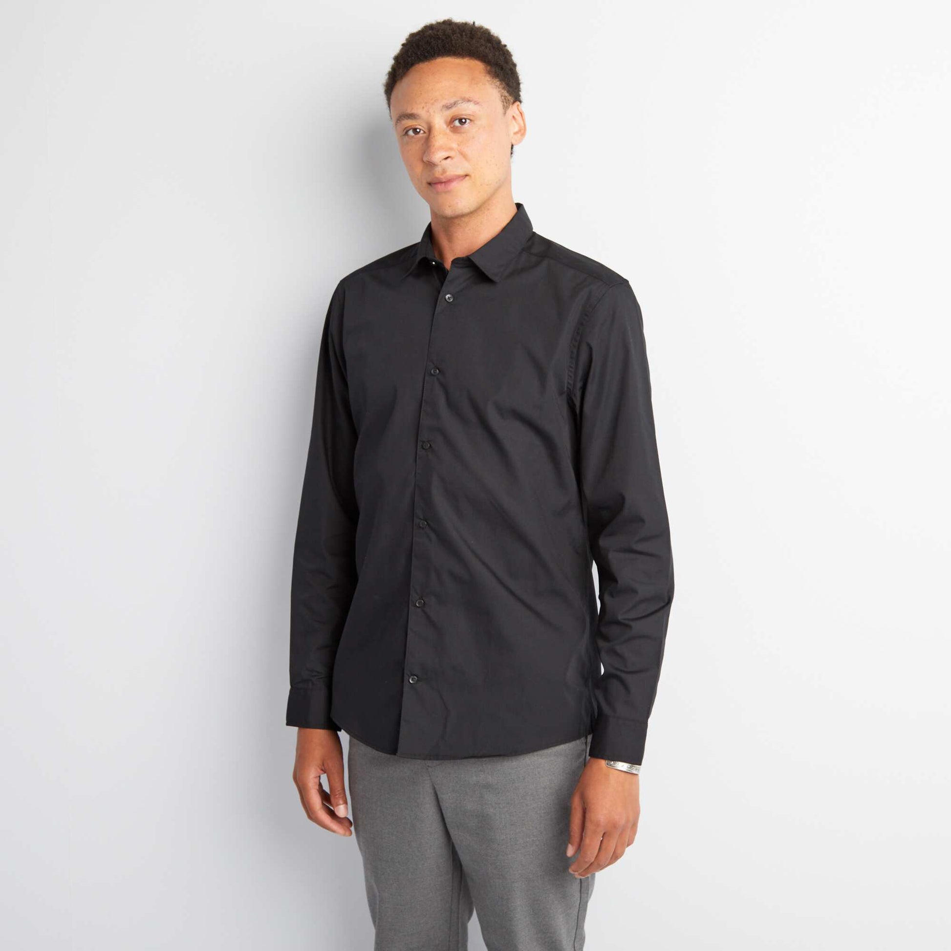 Chemise droite NOIR