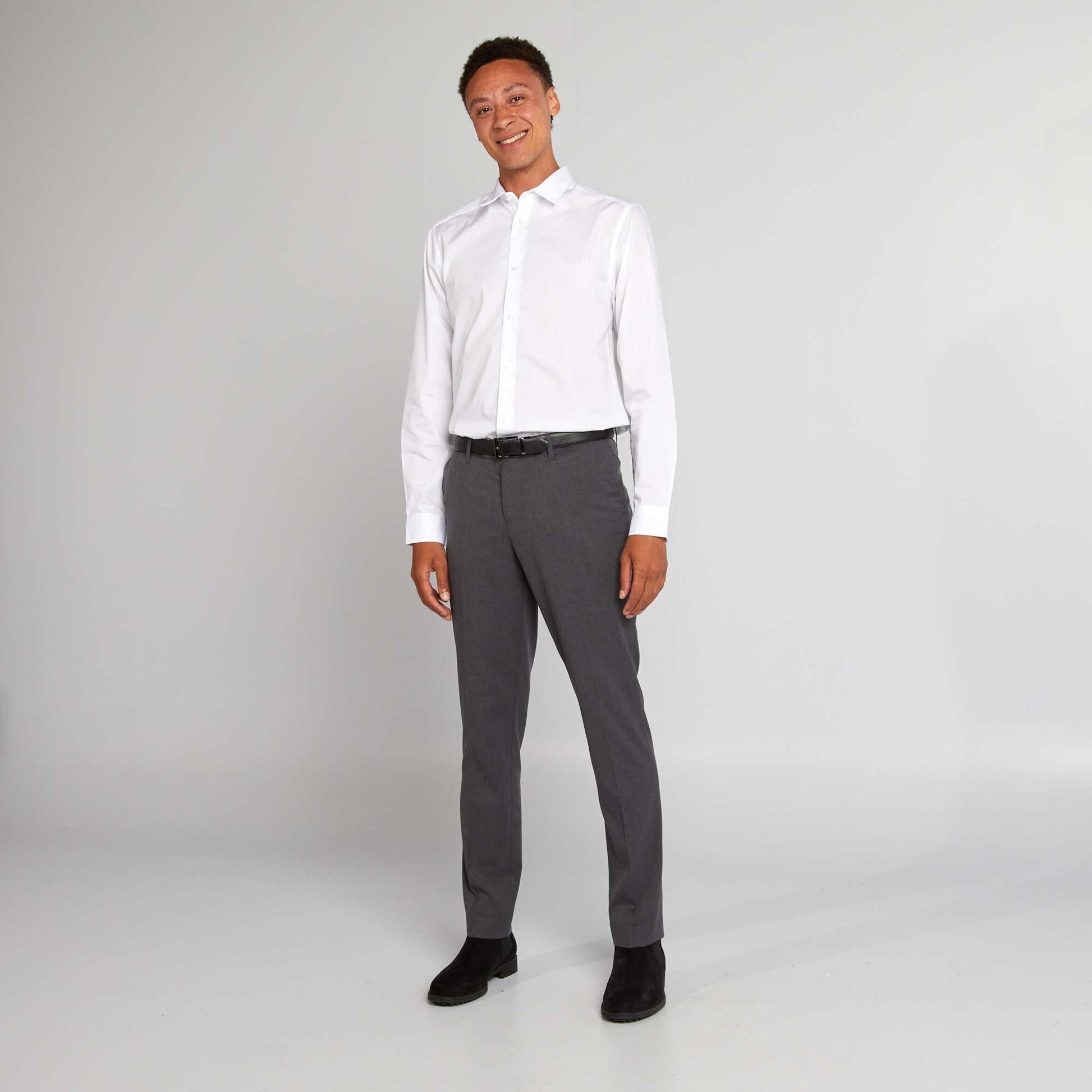 Chemise droite blanche BLANC