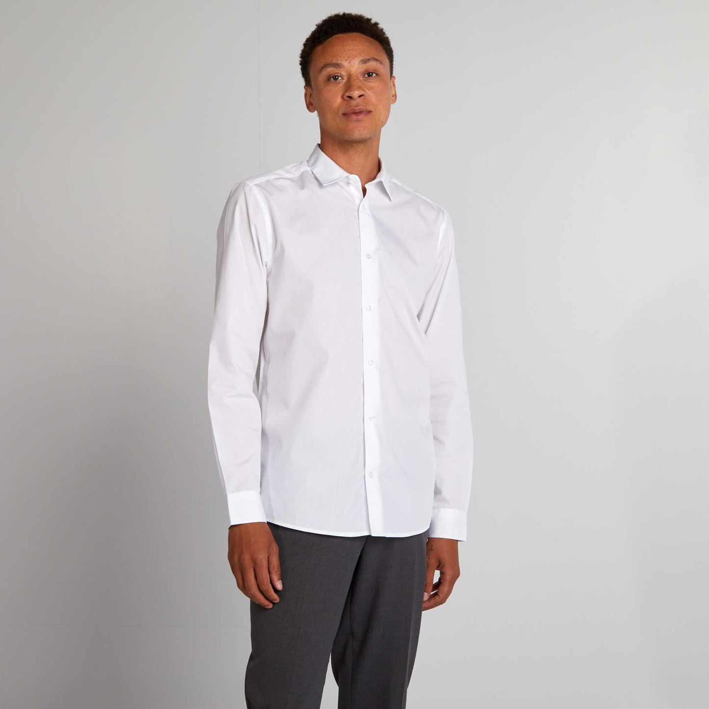 Chemise droite blanche BLANC