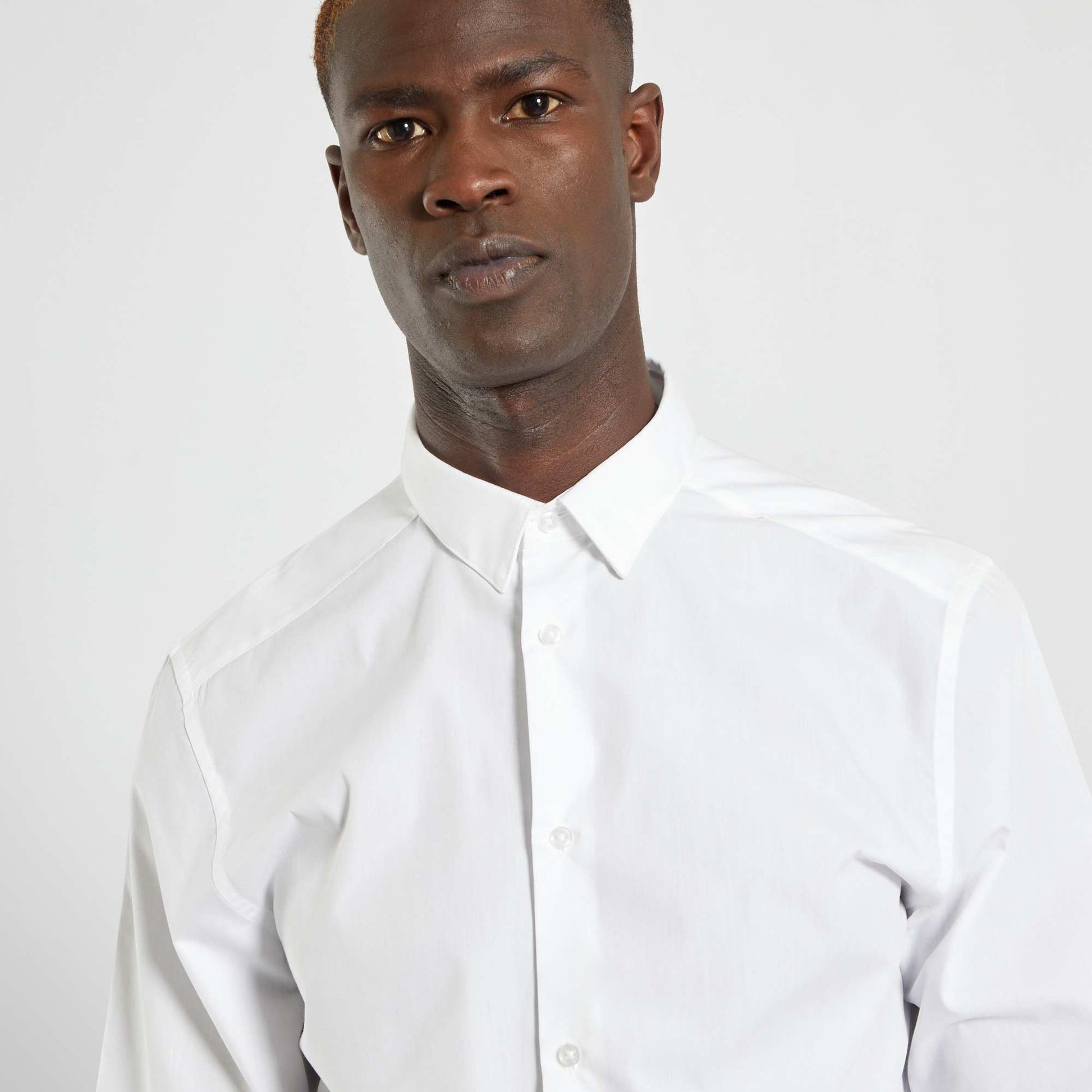 Chemise droite blanche BLANC