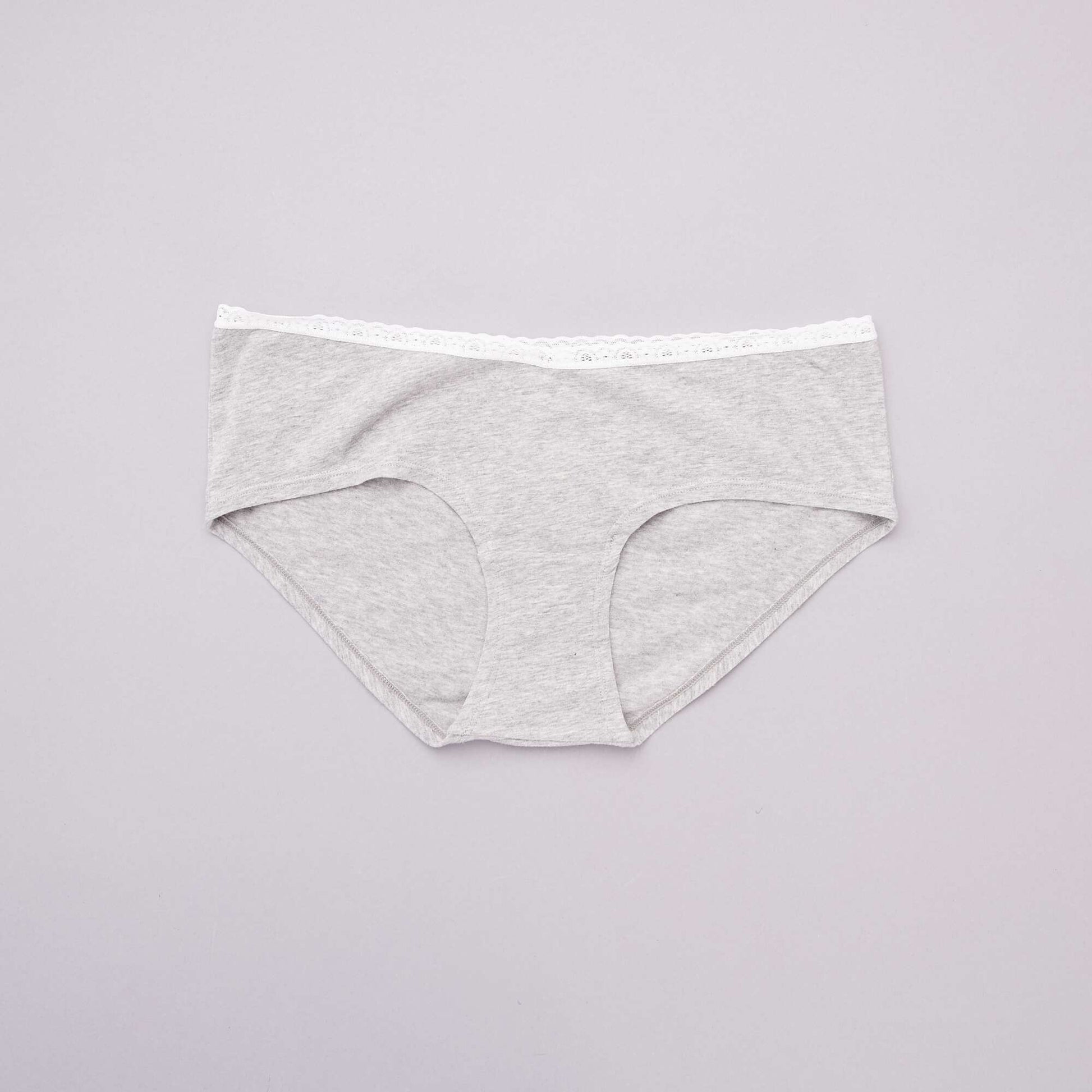 Lot de 3 shorties maternité NOIR/GRIS CLAIR/GRIS FONCé