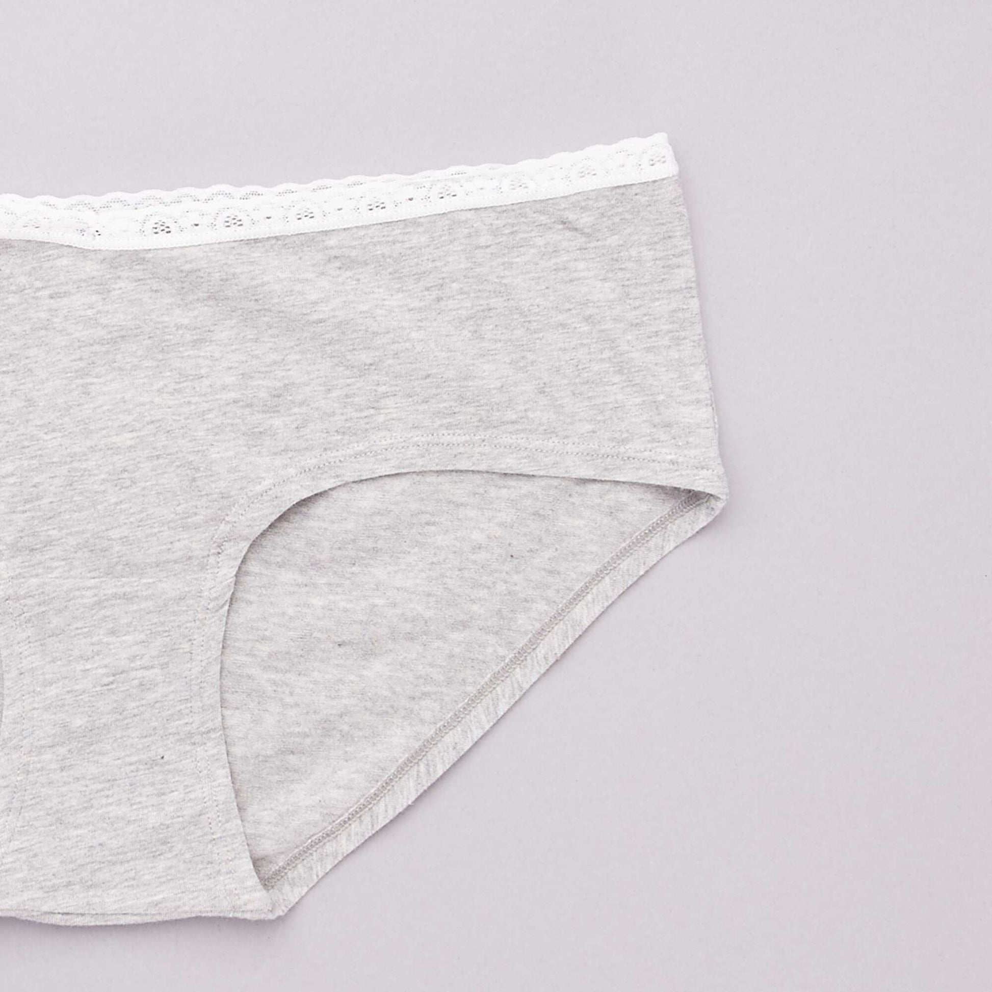 Lot de 3 shorties maternité NOIR/GRIS CLAIR/GRIS FONCé