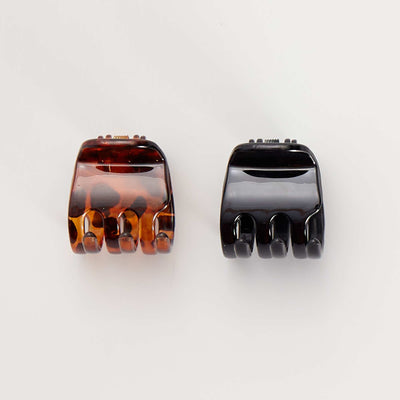 Lot de 2 pinces crabes NOIR MARRON