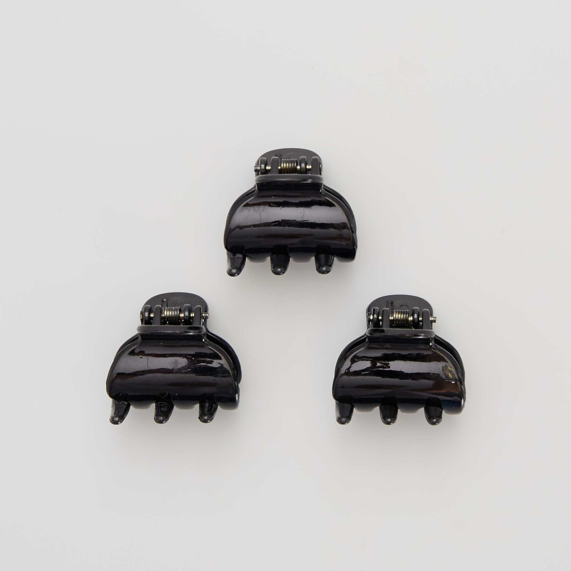 Lot de 3 pinces crabes NOIR