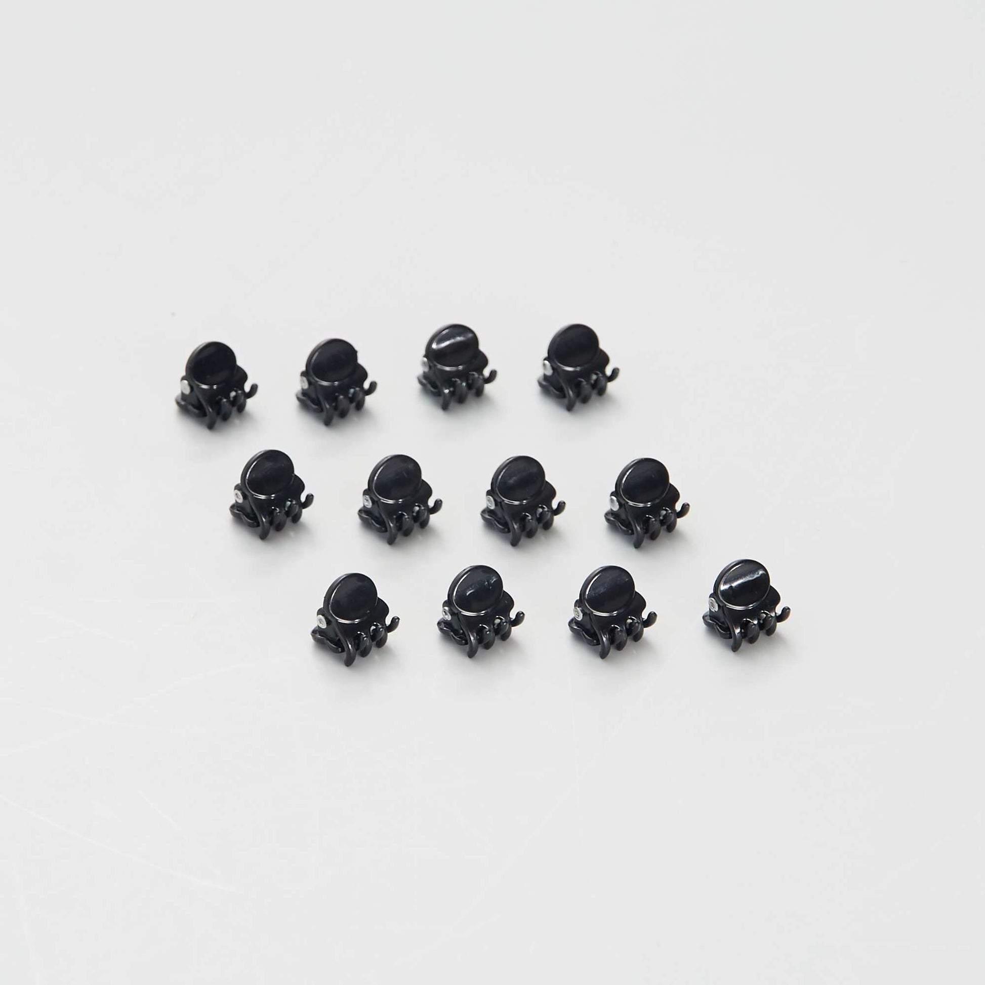 Lot de 12 pinces chauves-souris NOIR