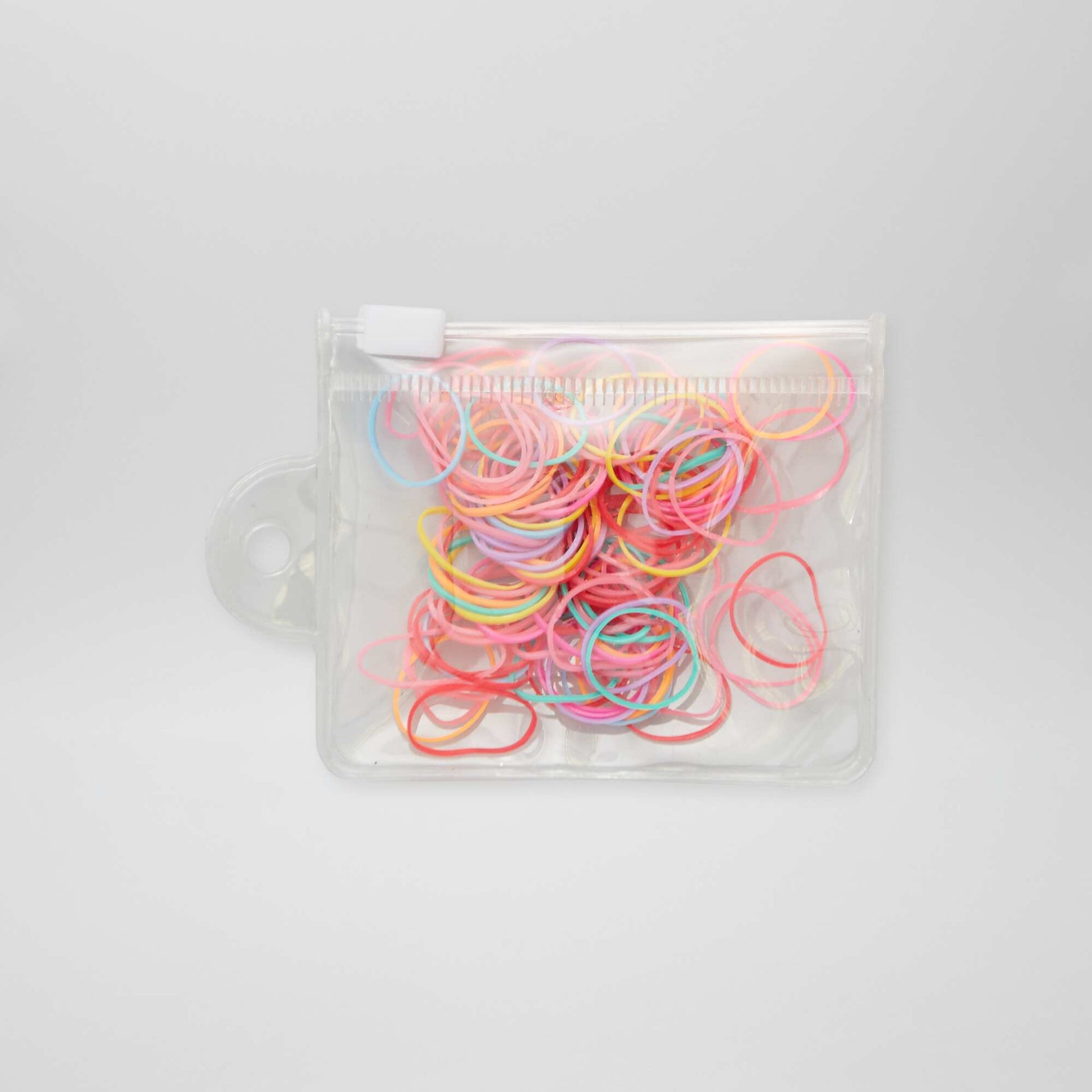 Lot de 100 élastiques colorés BLANC