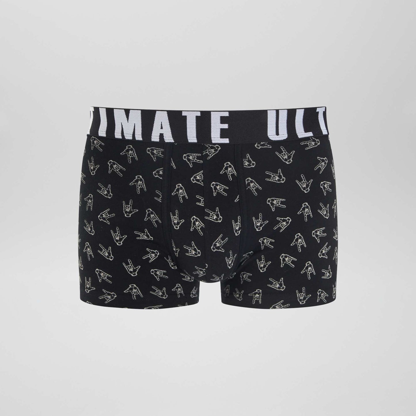 Lot de 3 boxers fantaisie NOIR/BLANC