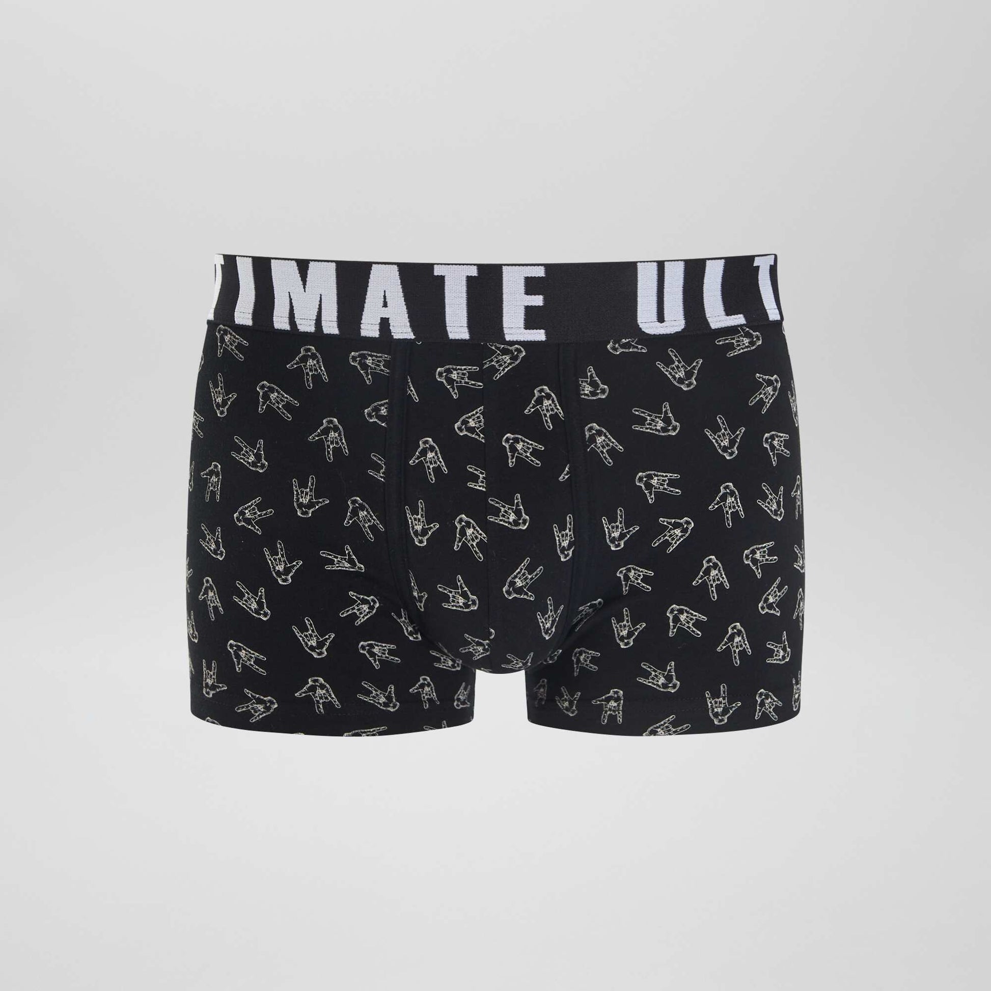 Lot de 3 boxers fantaisie NOIR/BLANC