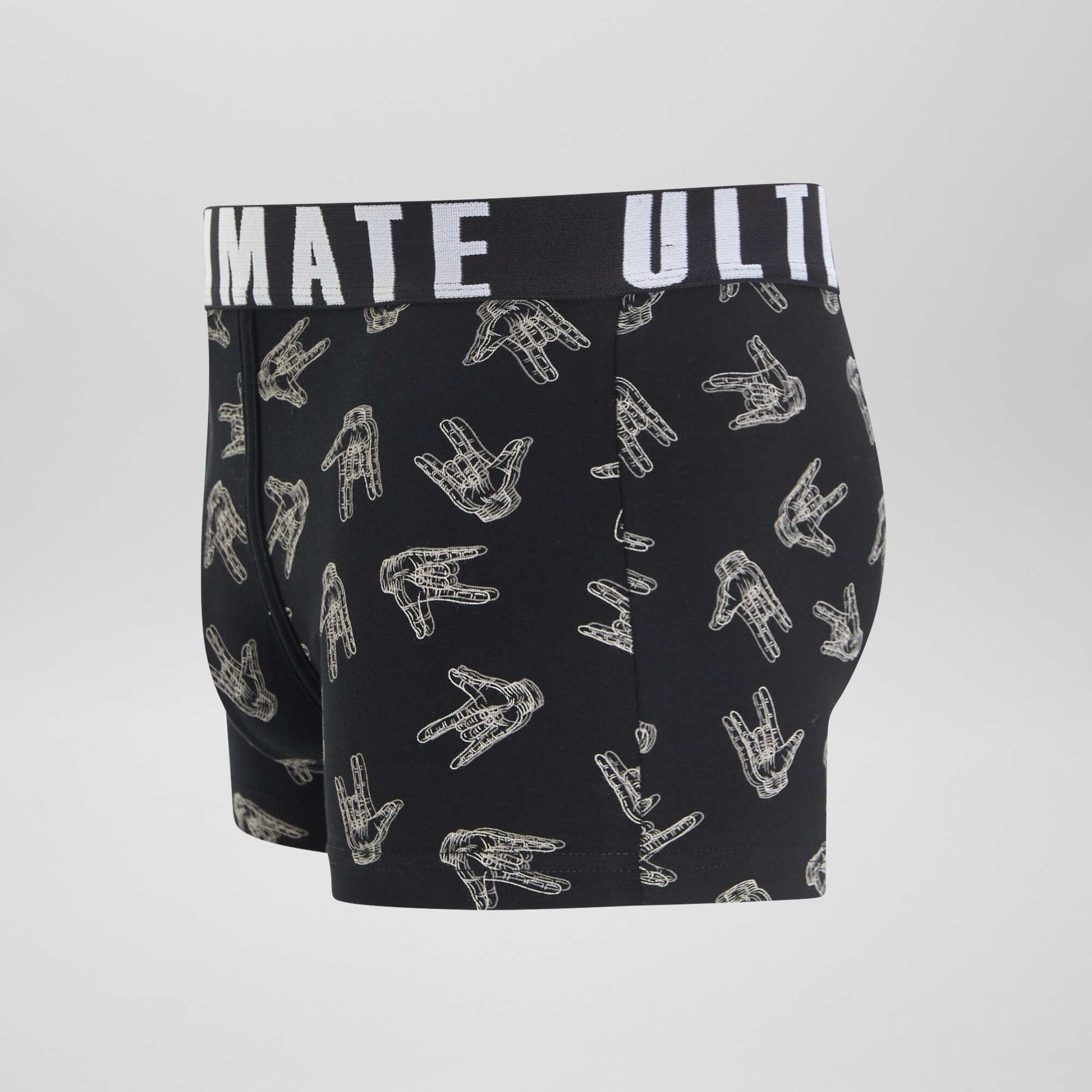 Lot de 3 boxers fantaisie NOIR/BLANC