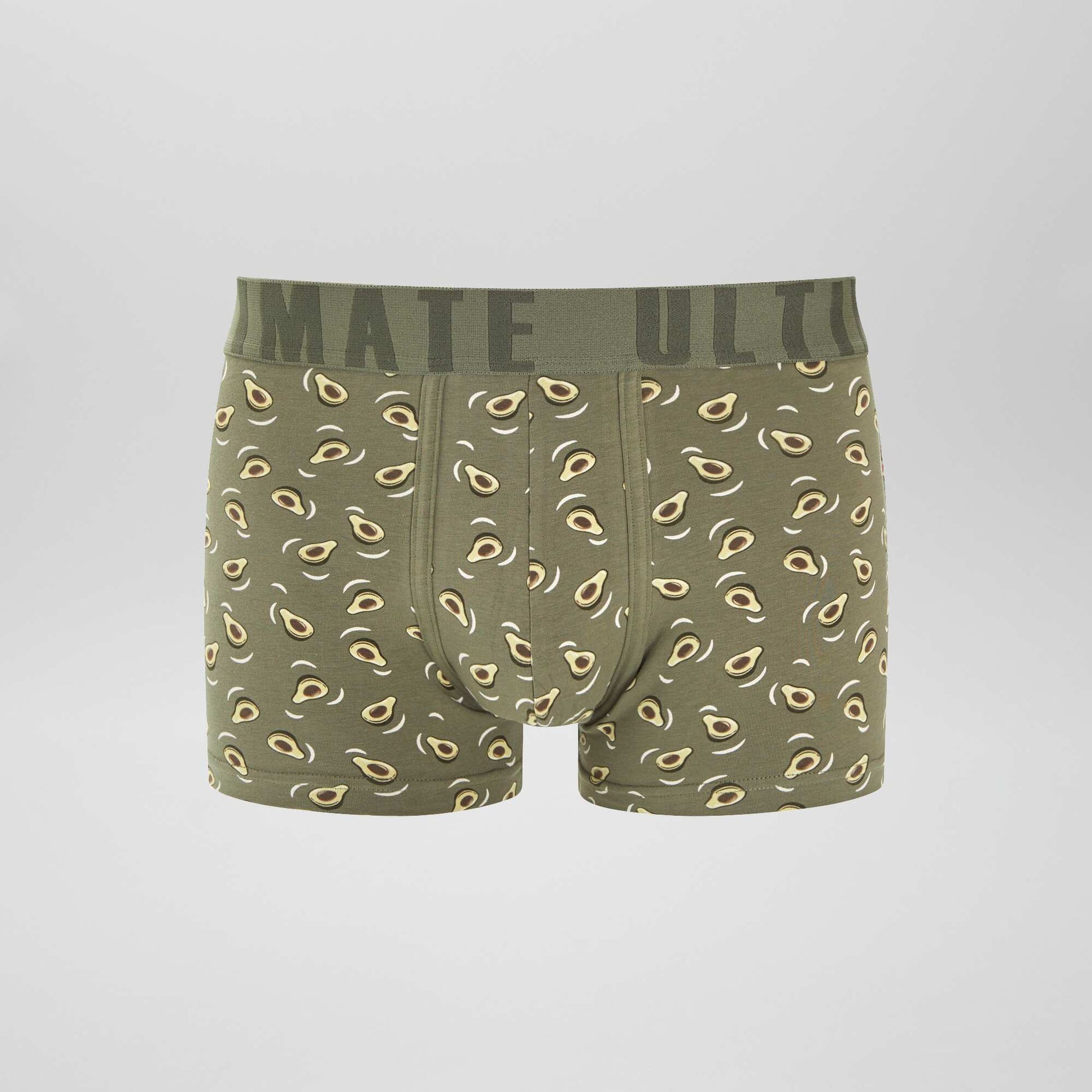Lot de 3 boxers fantaisie VERT/GRIS