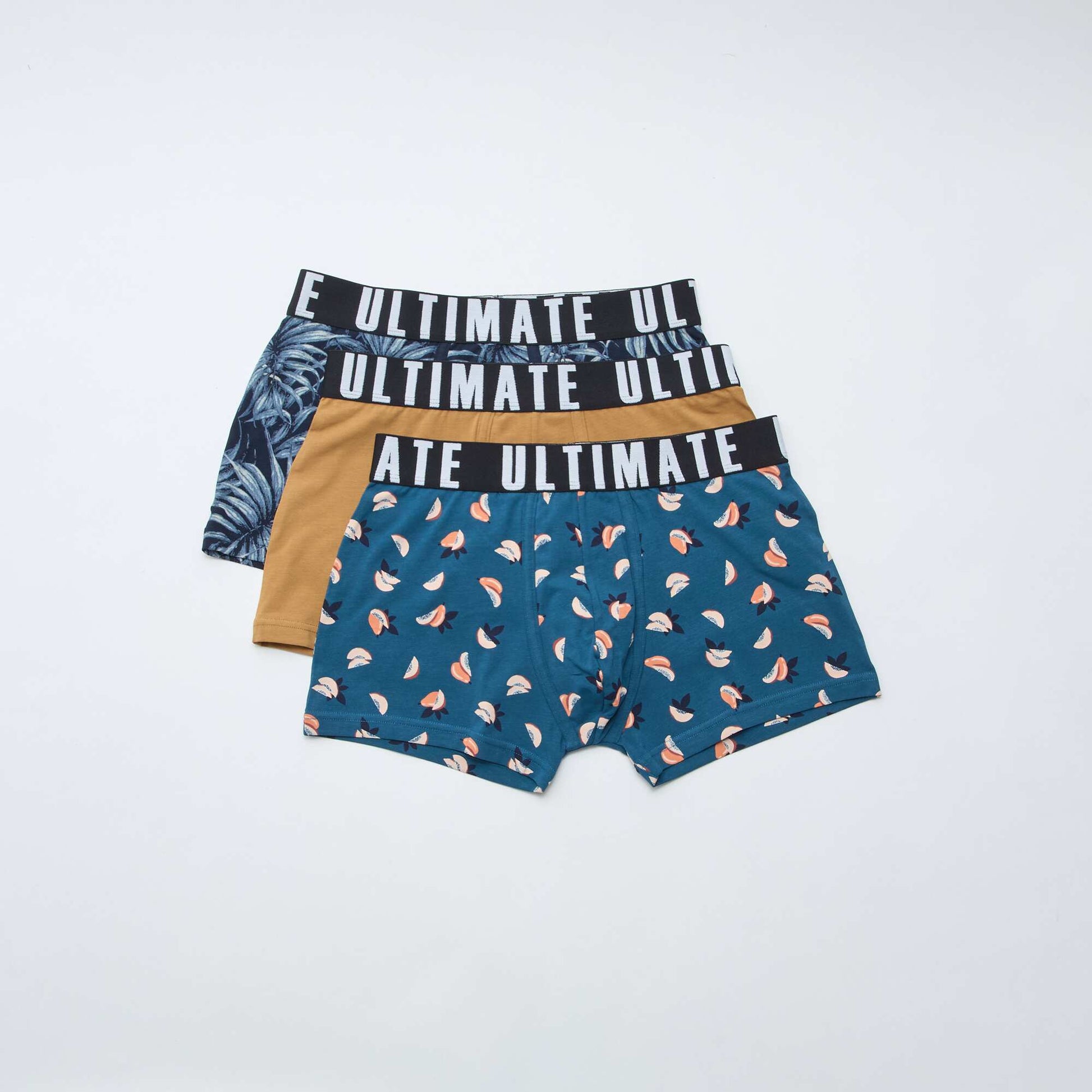 Lot de 3 boxers fantaisie BLEU