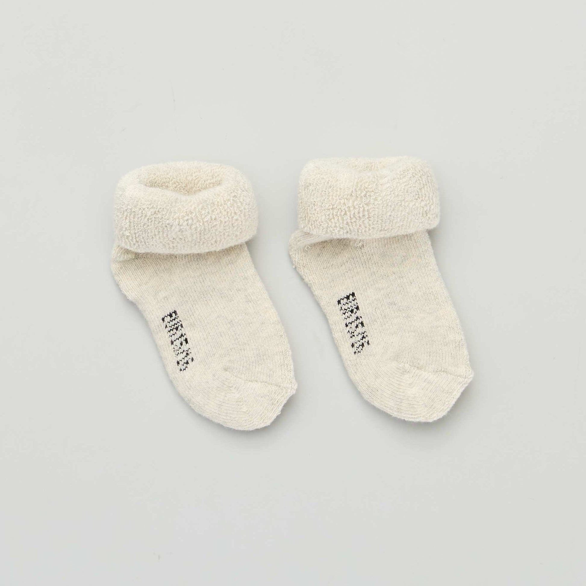 Lot de 3 paires de chaussettes naissance BEIGE