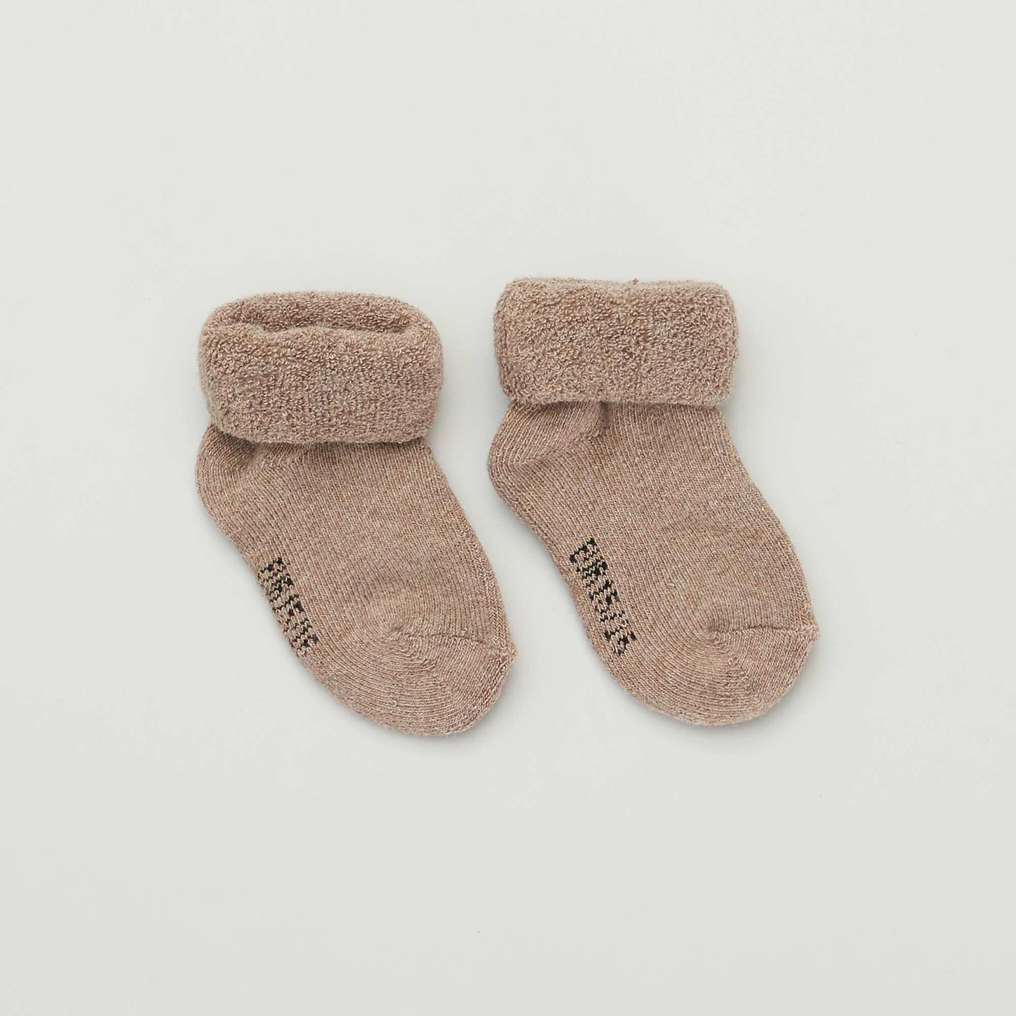 Lot de 3 paires de chaussettes naissance BEIGE
