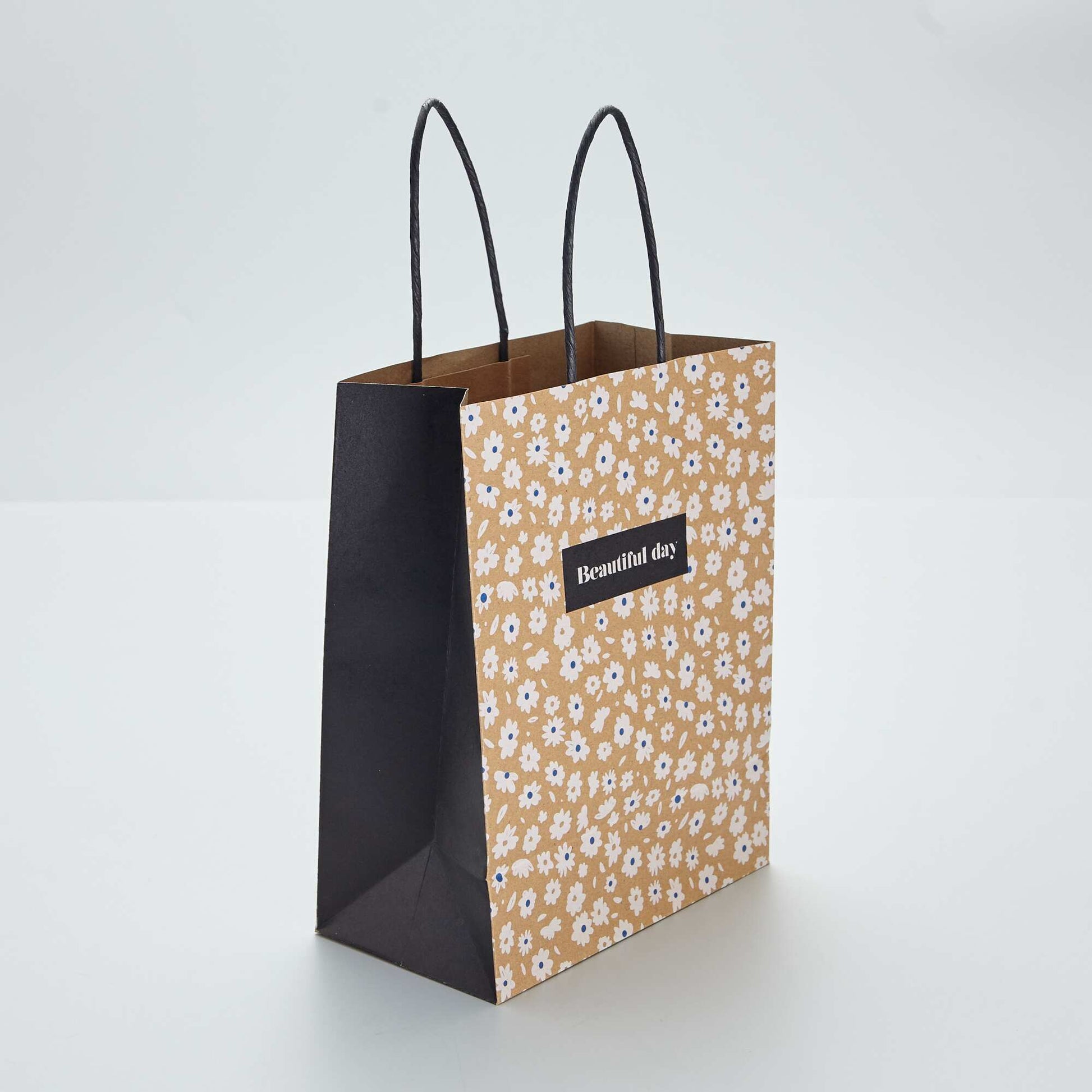 Sac cadeau imprimé JAUNE