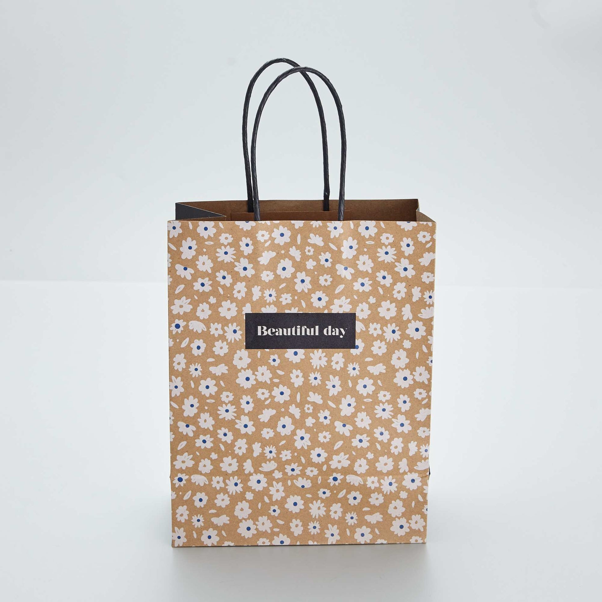 Sac cadeau imprimé JAUNE