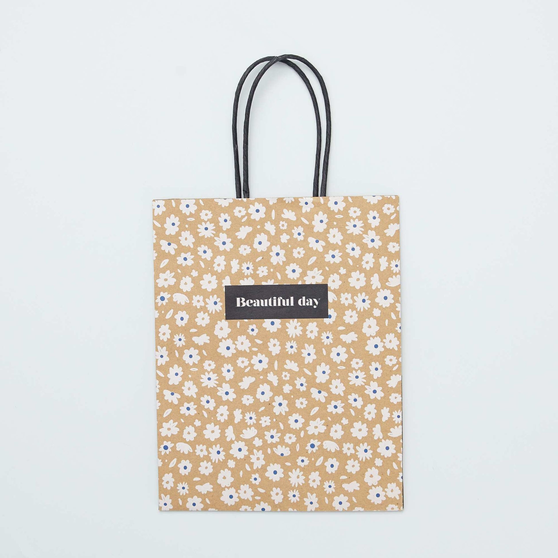 Sac cadeau imprimé JAUNE