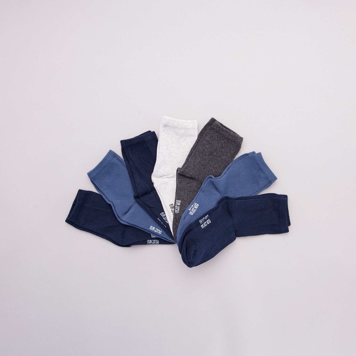 Lot de 7 paires de chaussettes BLEU