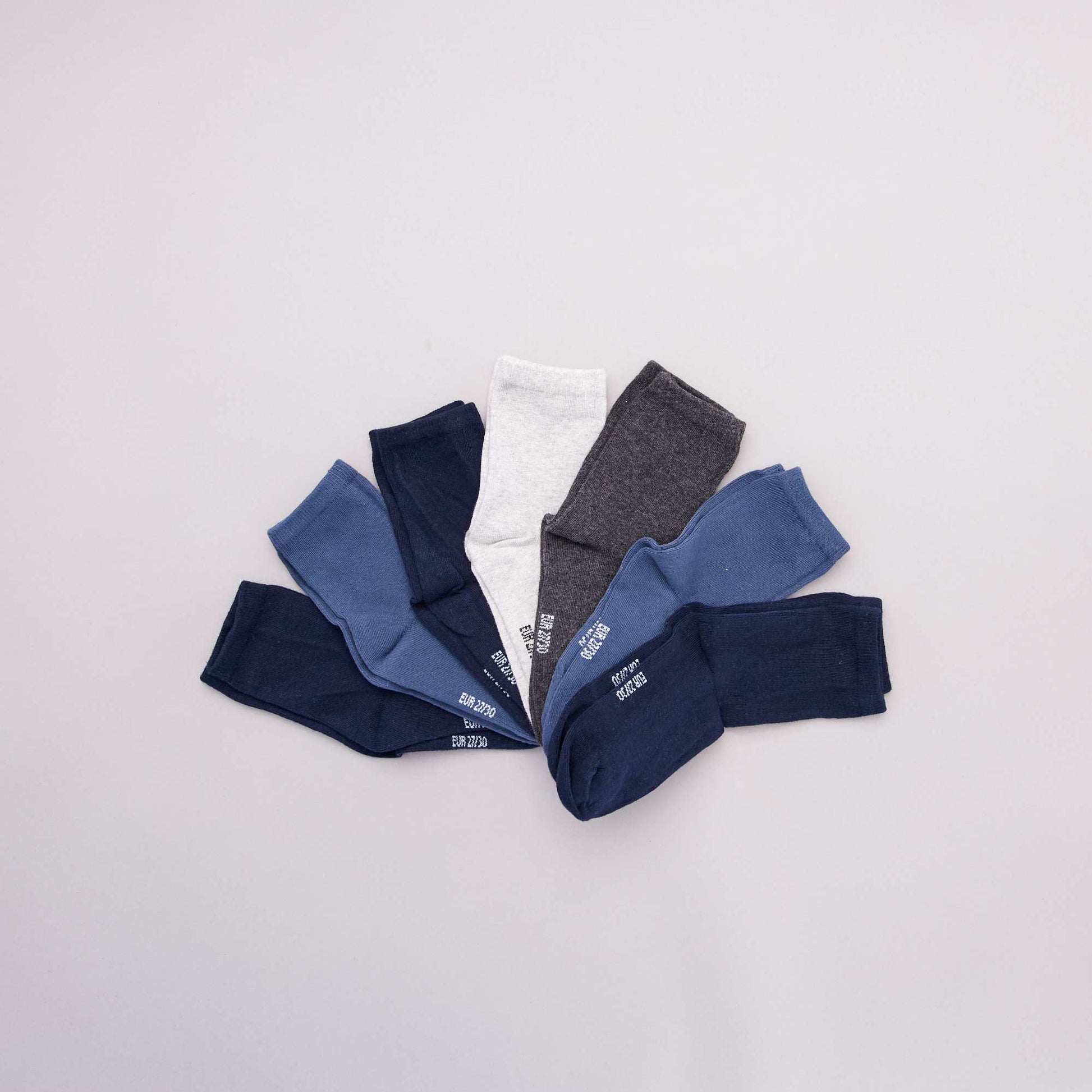 Lot de 7 paires de chaussettes BLEU