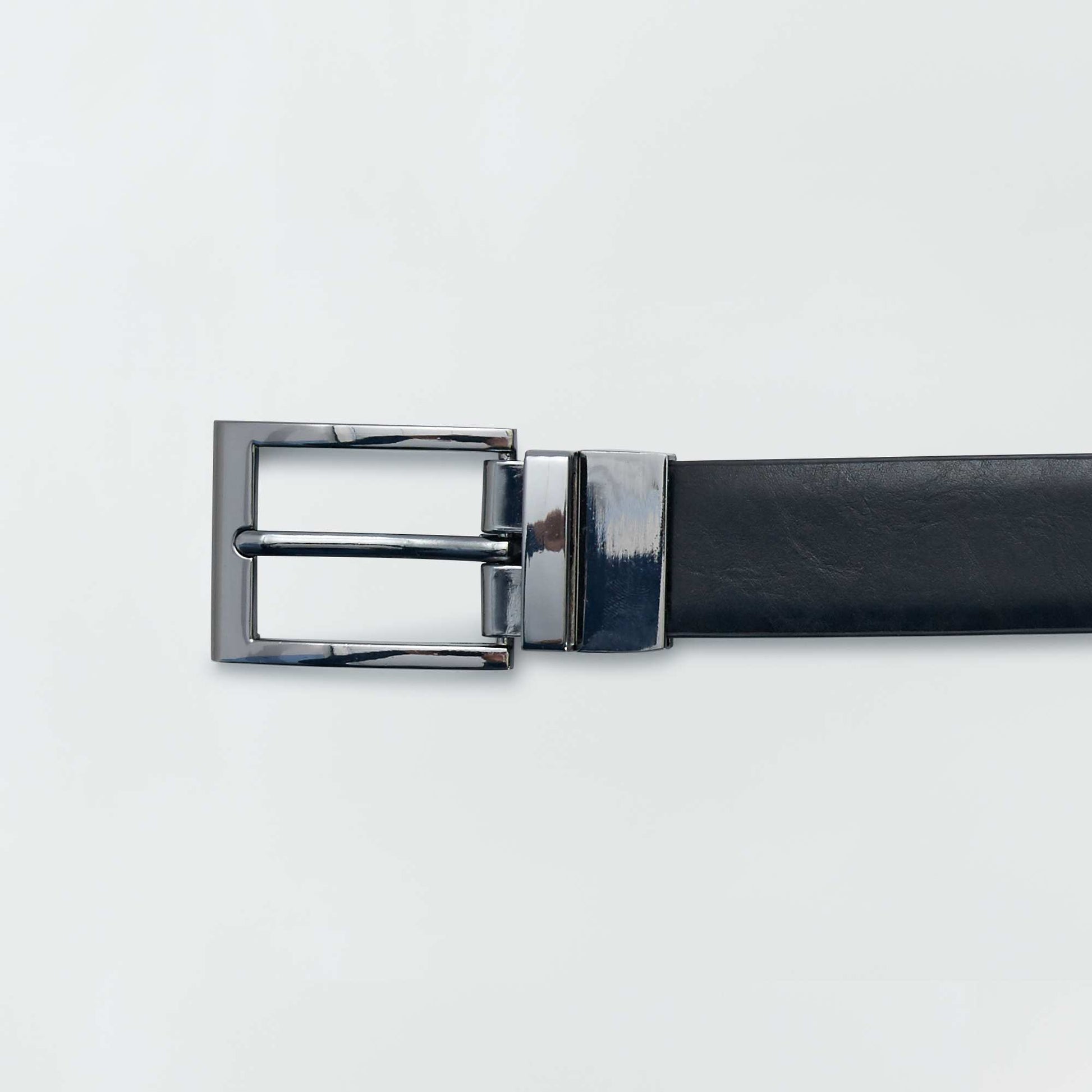 Ceinture en simili réversible NOIR