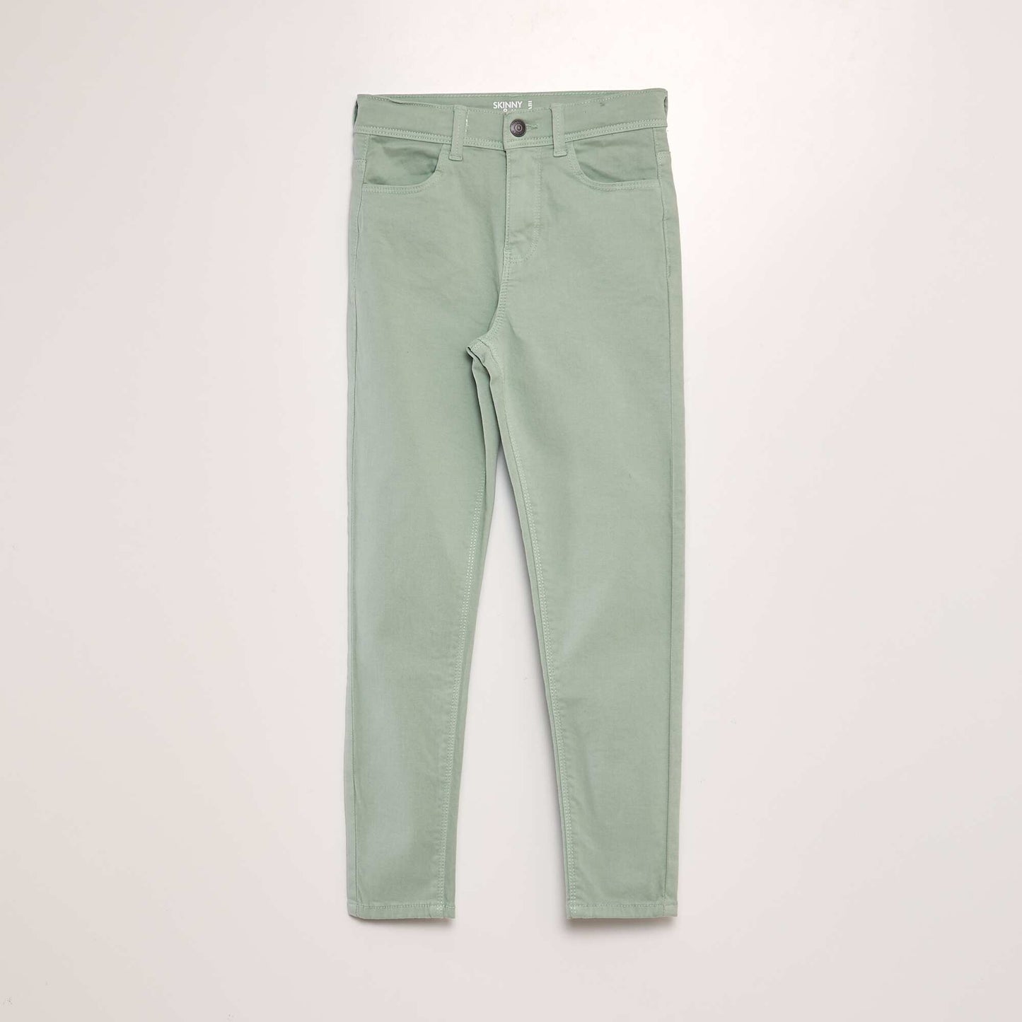Jean skinny 5 poches VERT AMANDE