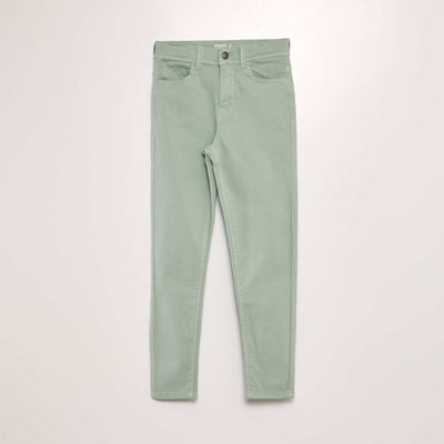 Jean skinny 5 poches VERT AMANDE
