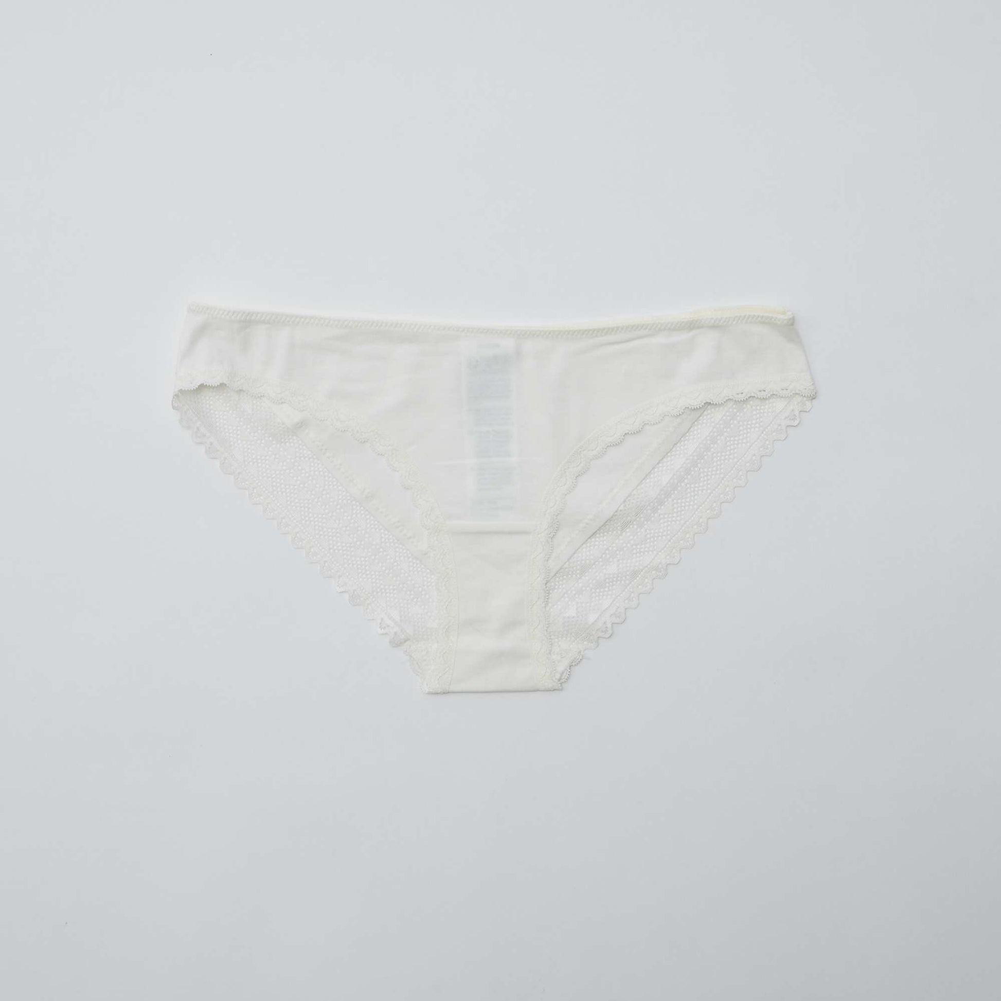 Lot de 3 culottes coton dentelle ROSE/GRIS/BLANC