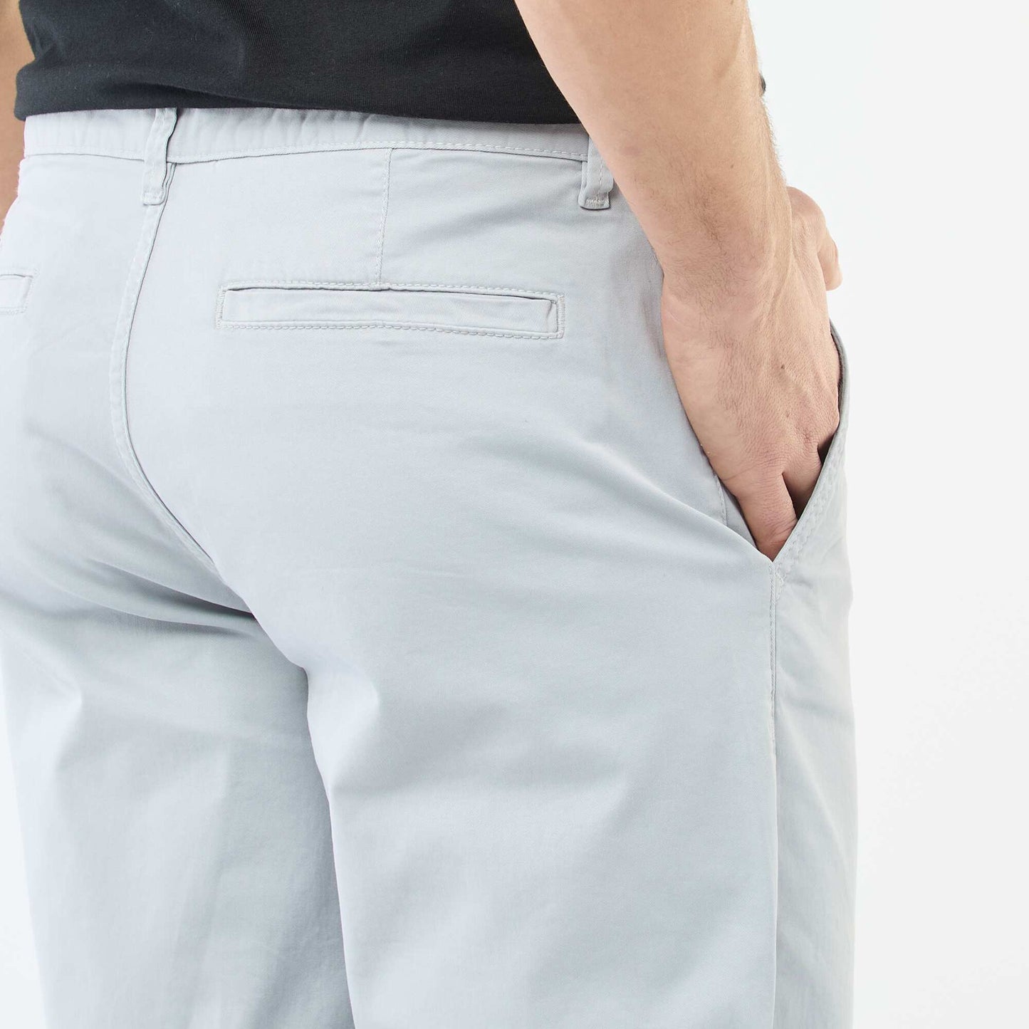Pantalon chino regular - L32 GRIS