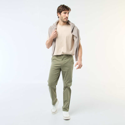 Pantalon chino regular - L32 VERT