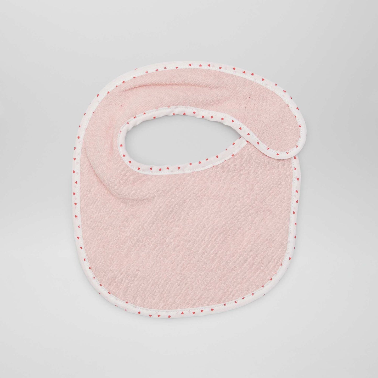 Lot de 7 bavoirs éponge à scratch ROSE