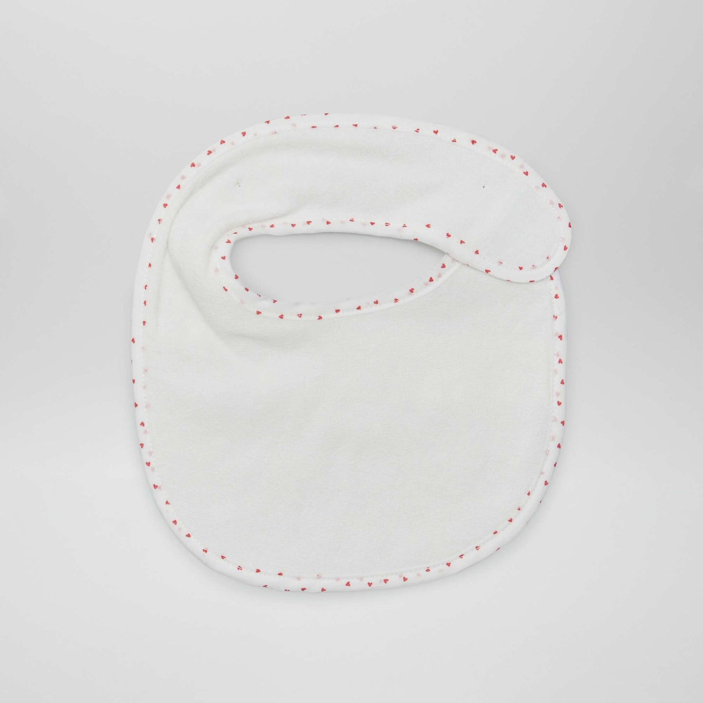 Lot de 7 bavoirs éponge à scratch ROSE