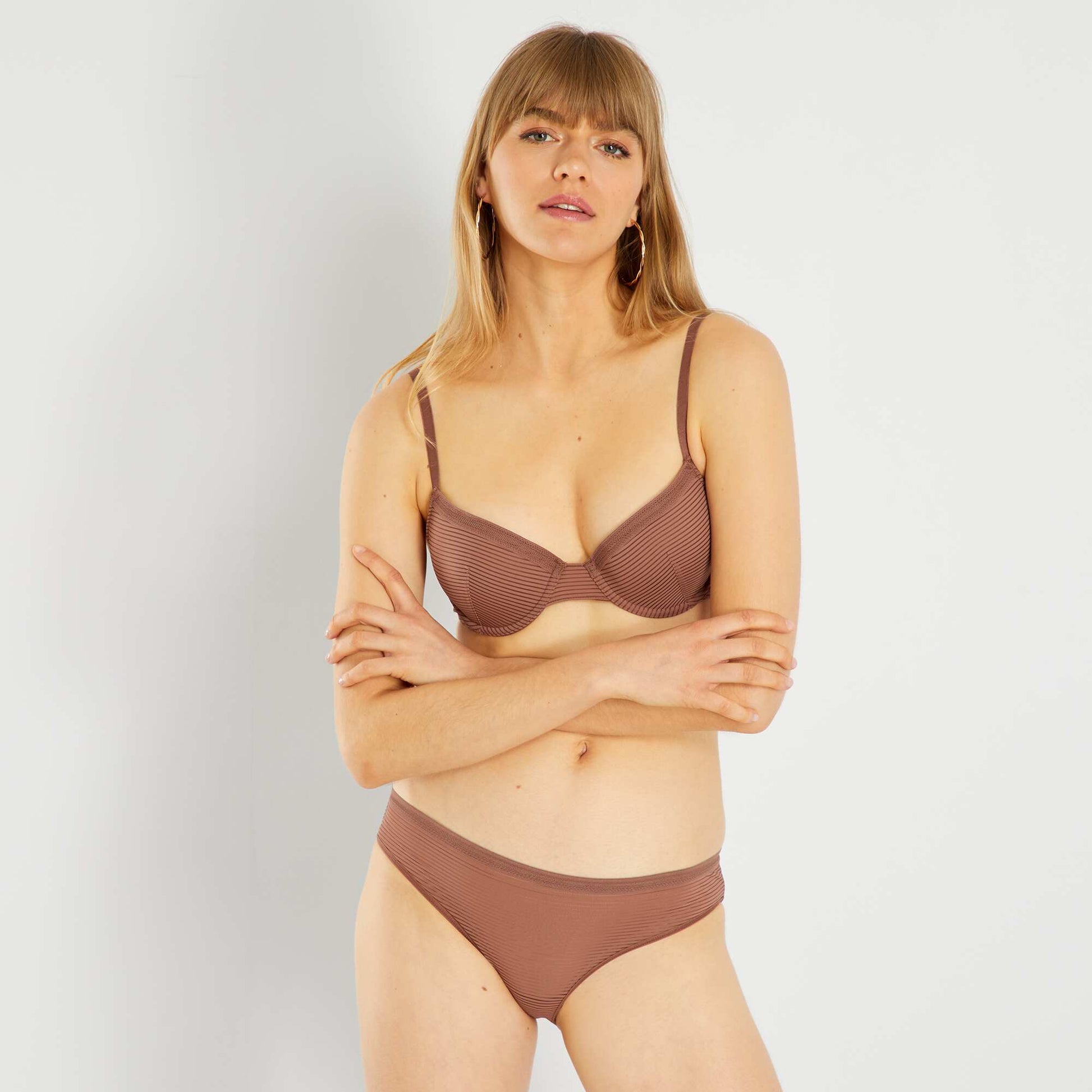 Soutien-gorge paddé microfibre MARRON