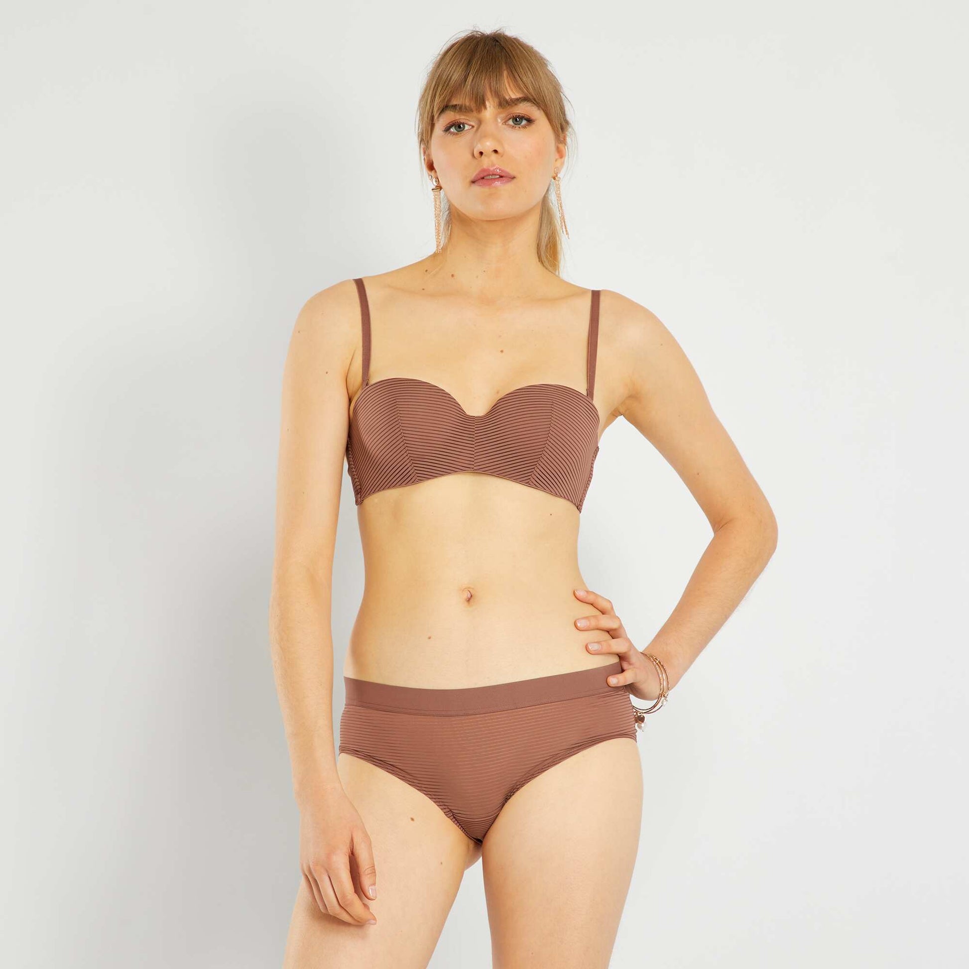 Shorty microfibre MARRON