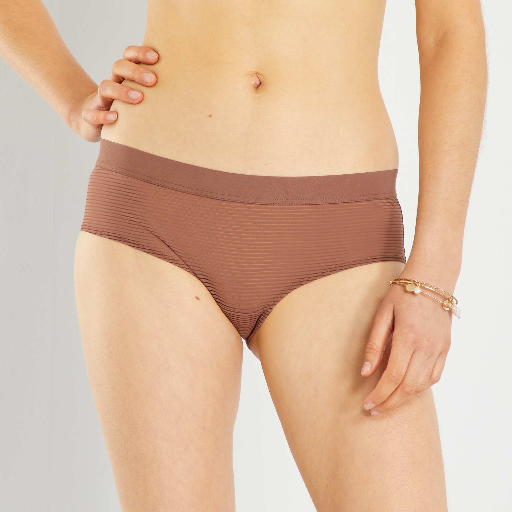 Shorty microfibre MARRON
